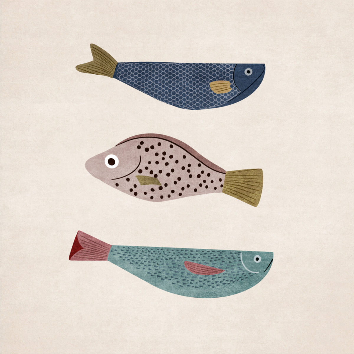Delicia del trío de pescado
