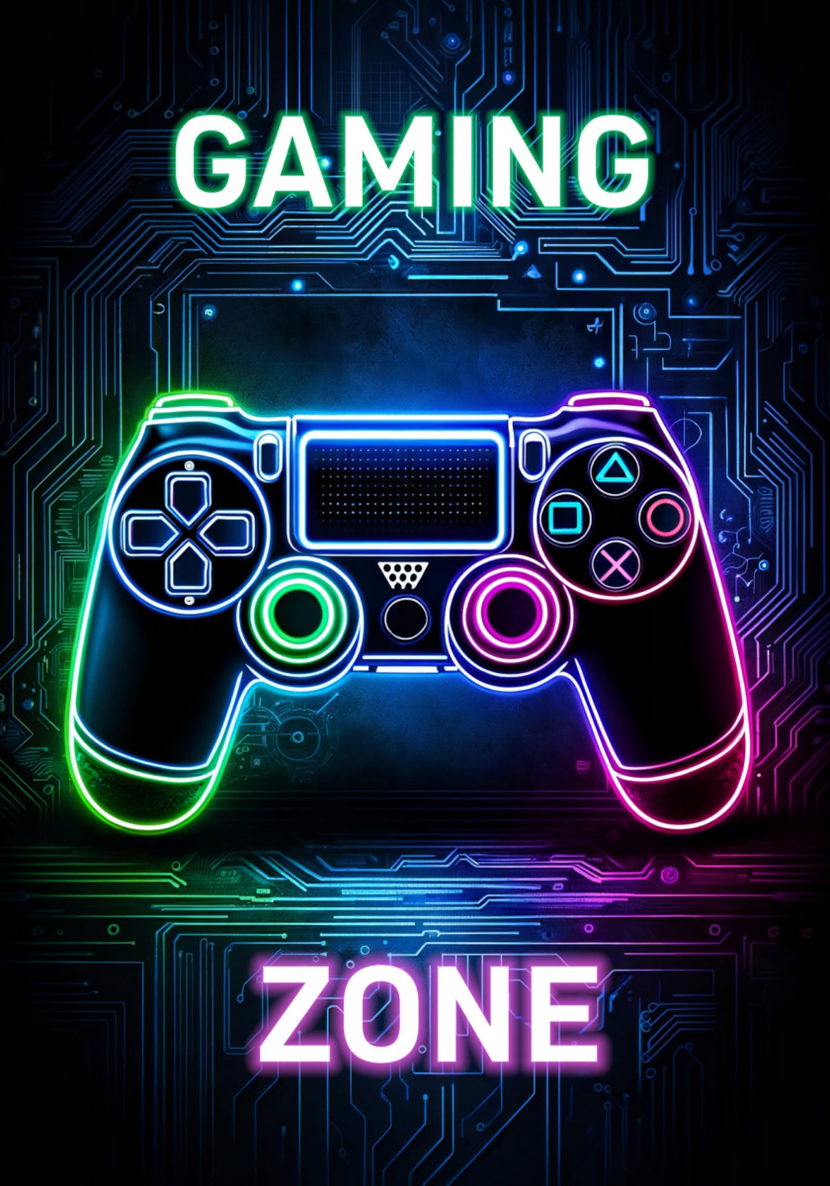 Neon Gaming Zone - Posterbox