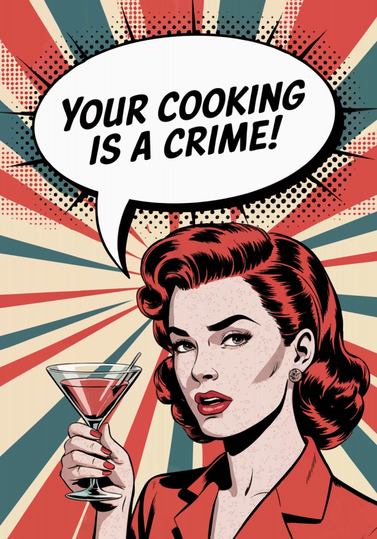 Crimen de cocina atrevido