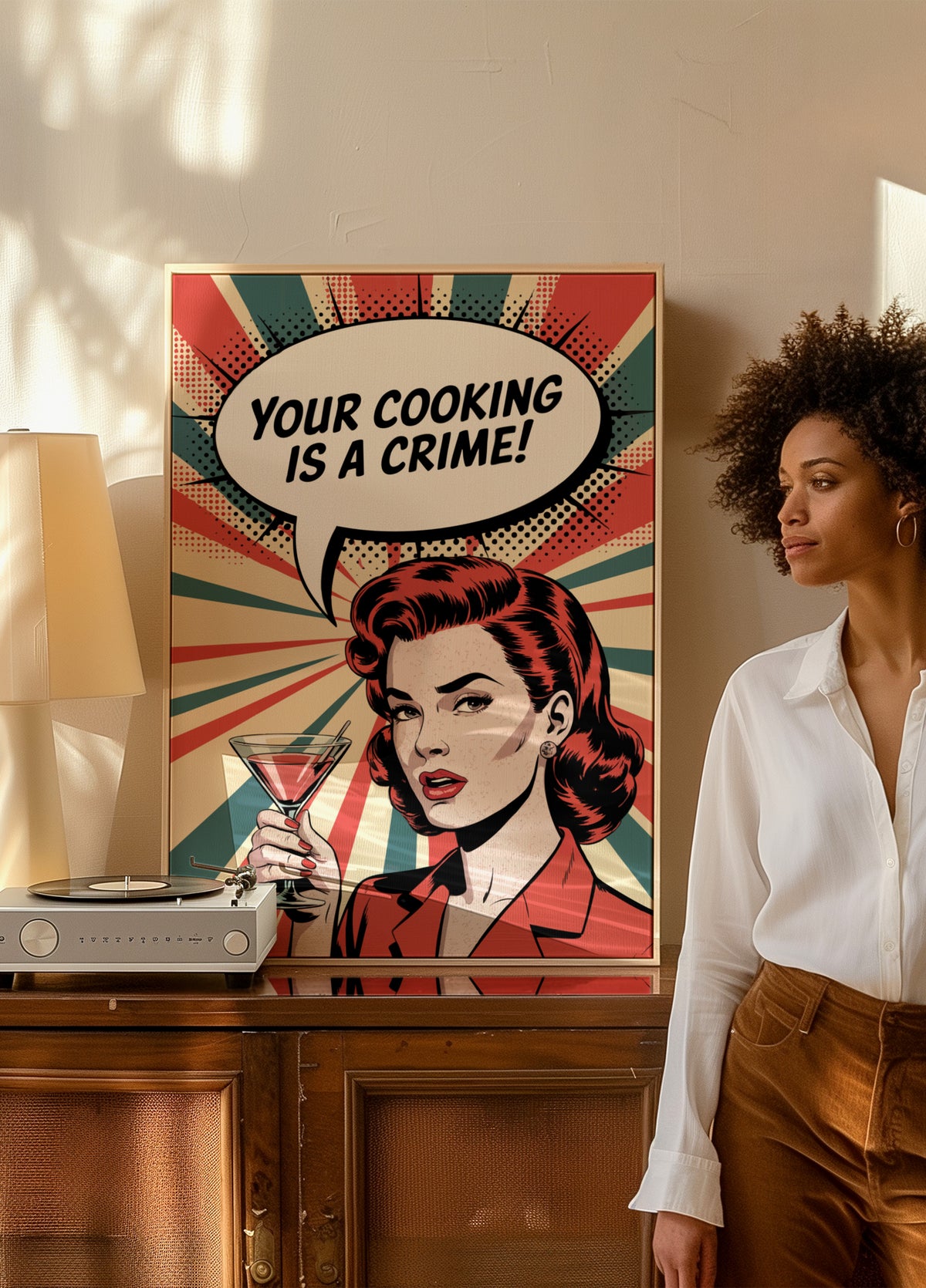 Crimen de cocina atrevido