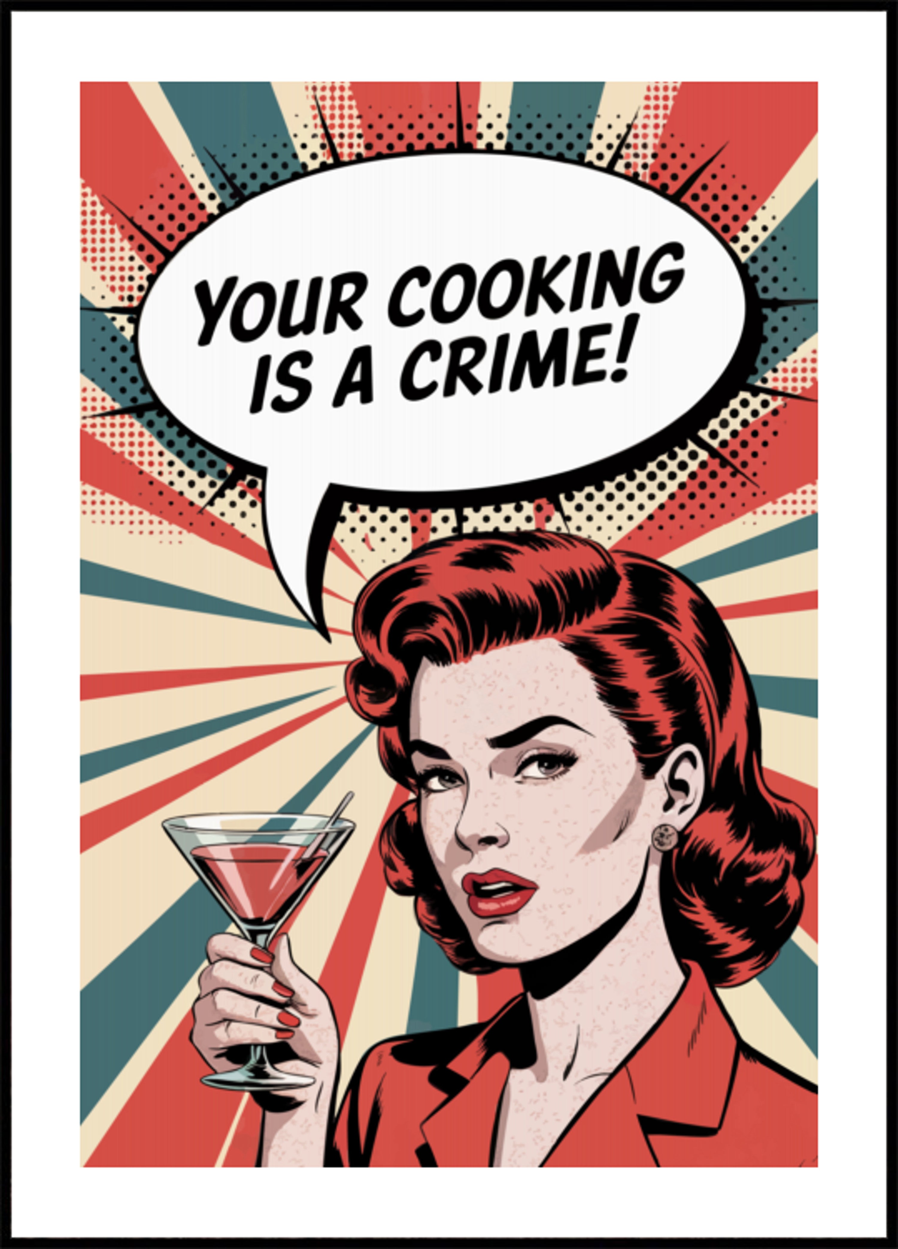 Crimen de cocina atrevido