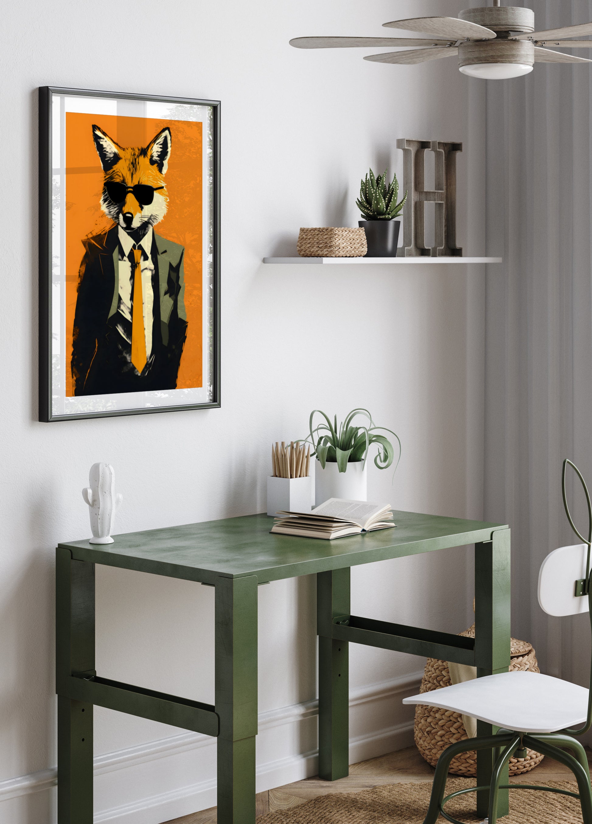 Retrato de zorro apuesto