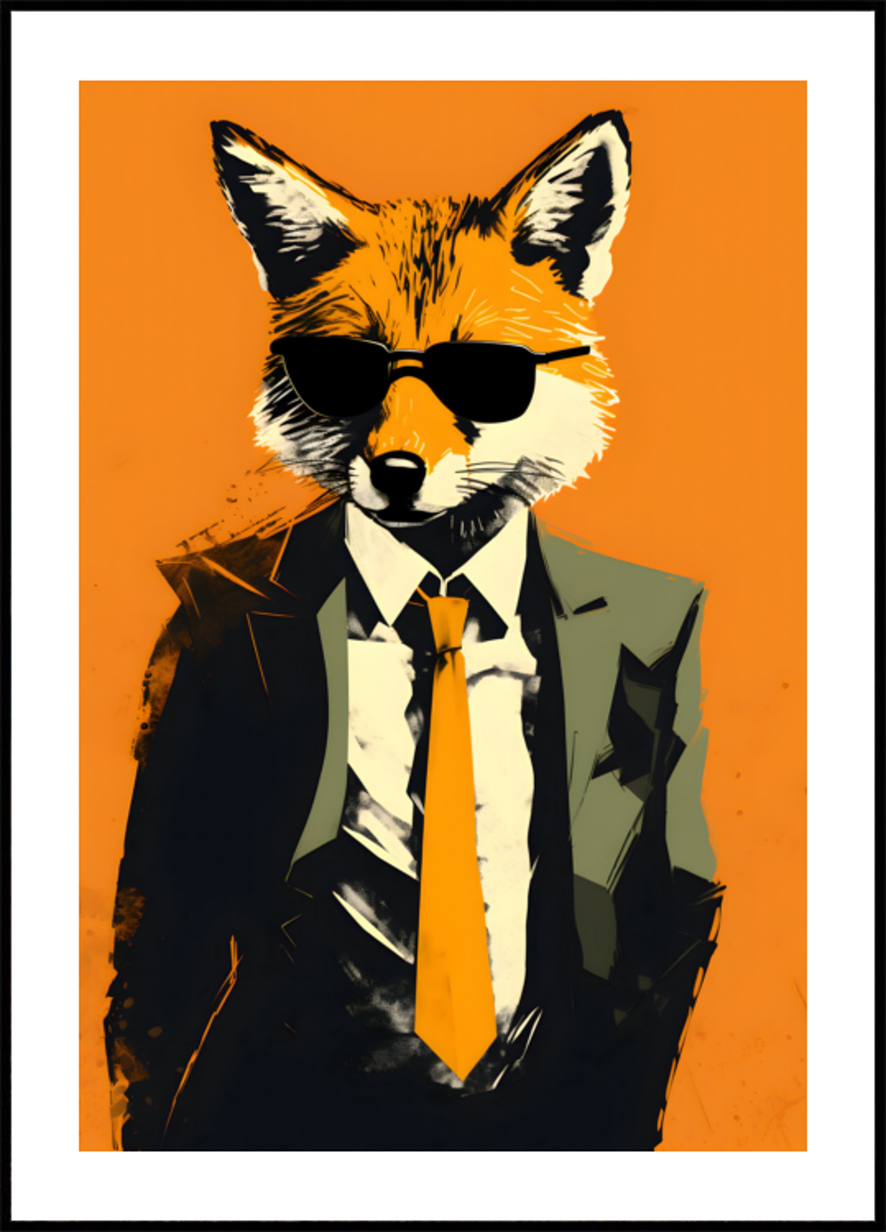 Retrato de zorro apuesto