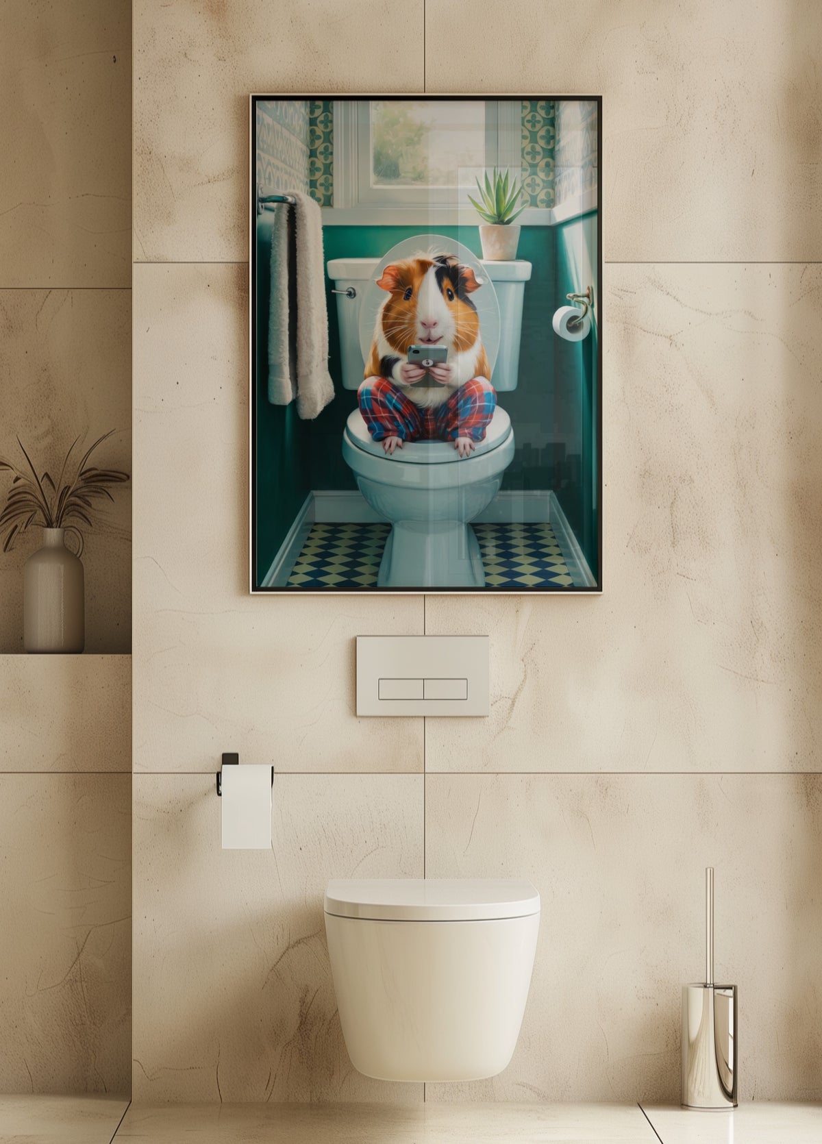 Hora del baño del conejillo de Indias