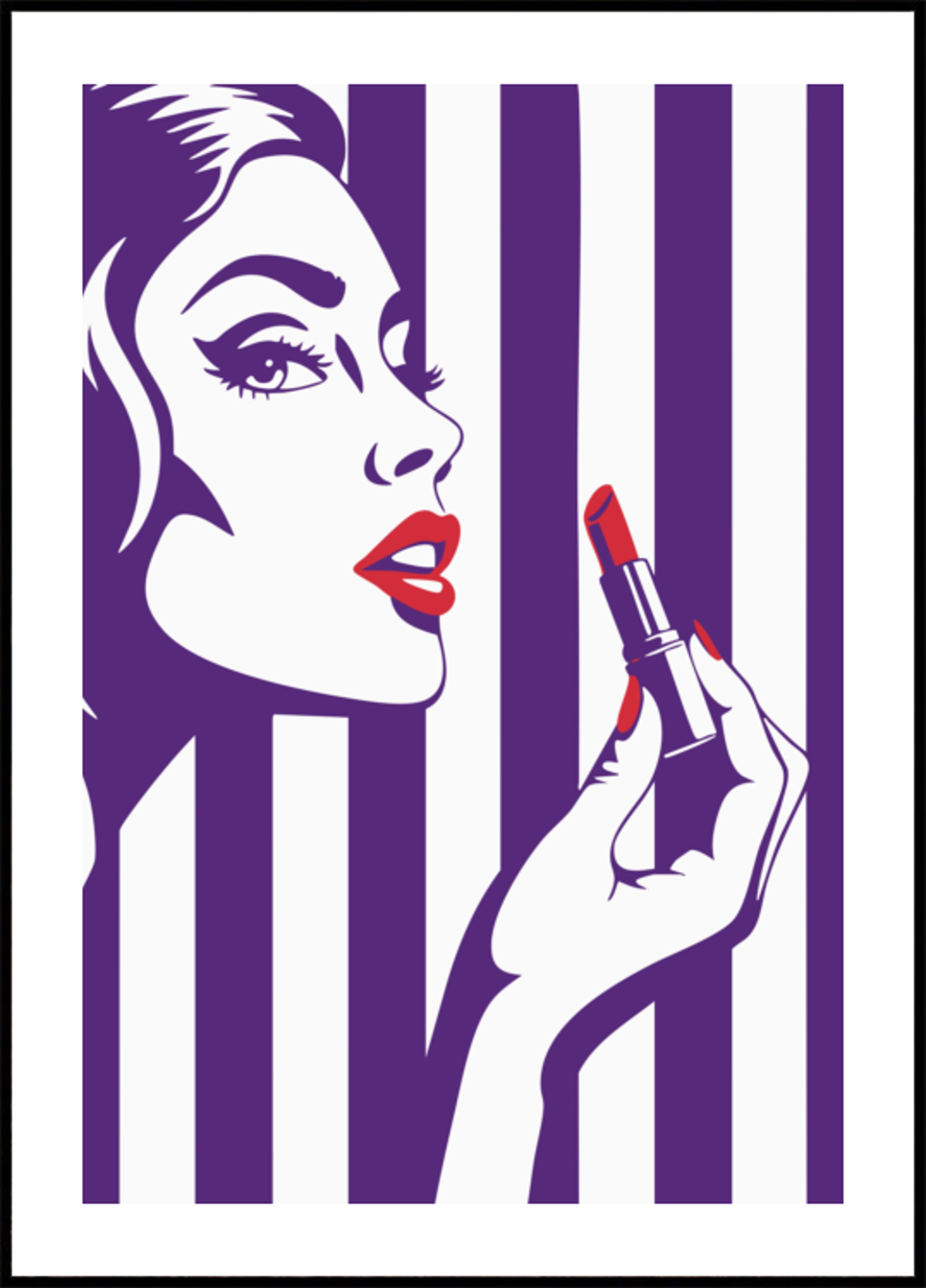 Glamour atrevido del lápiz labial