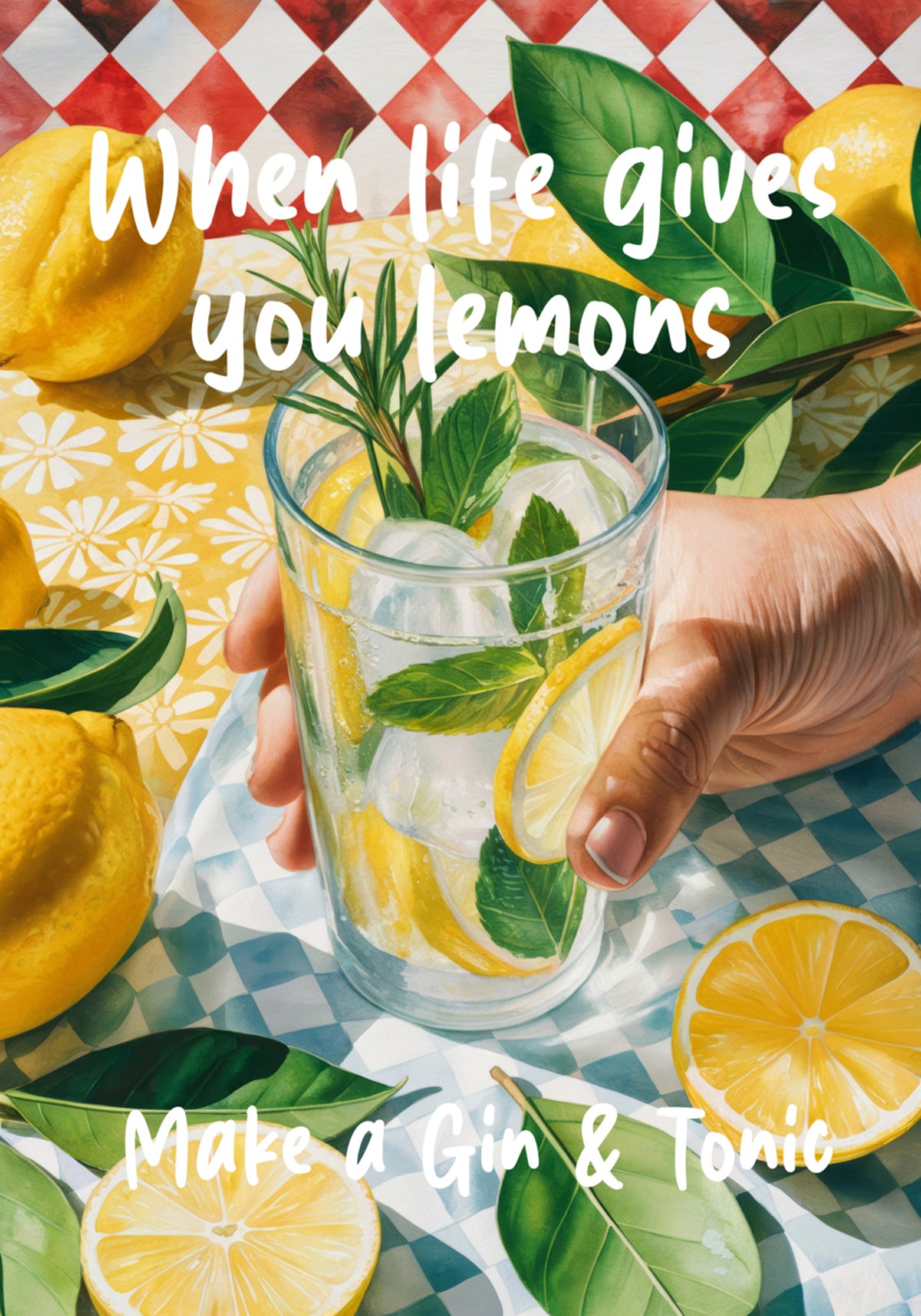 Cuando la vida te dé limones, haz un gin tonic