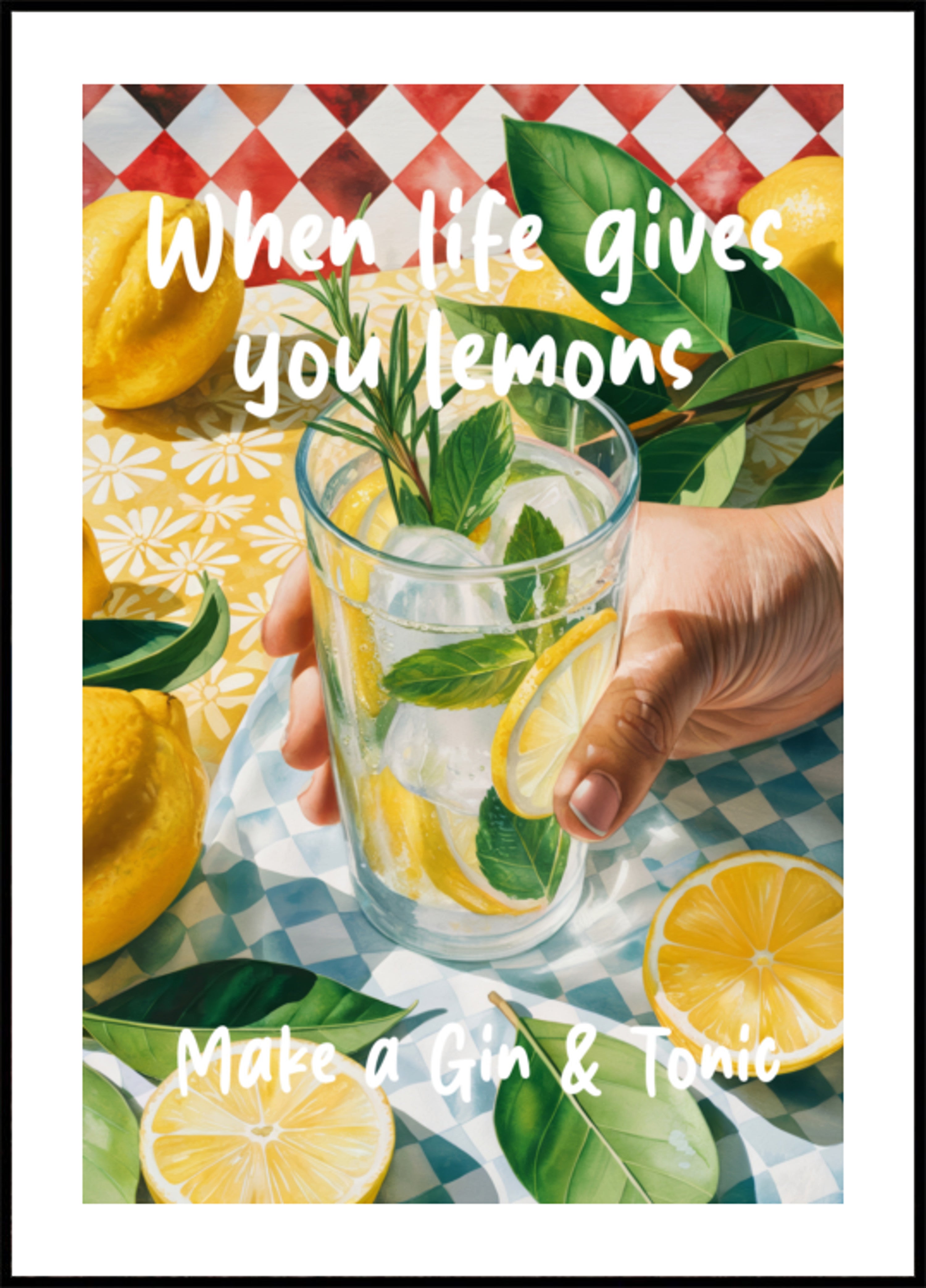 Cuando la vida te dé limones, haz un gin tonic