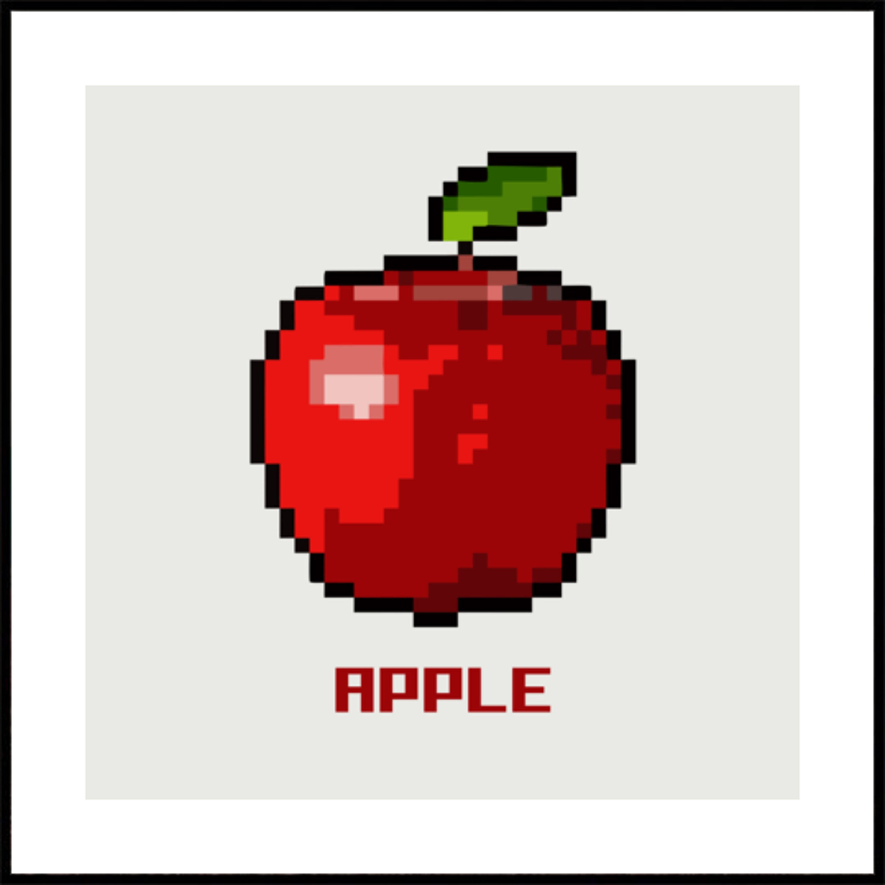 Manzana de píxeles retro