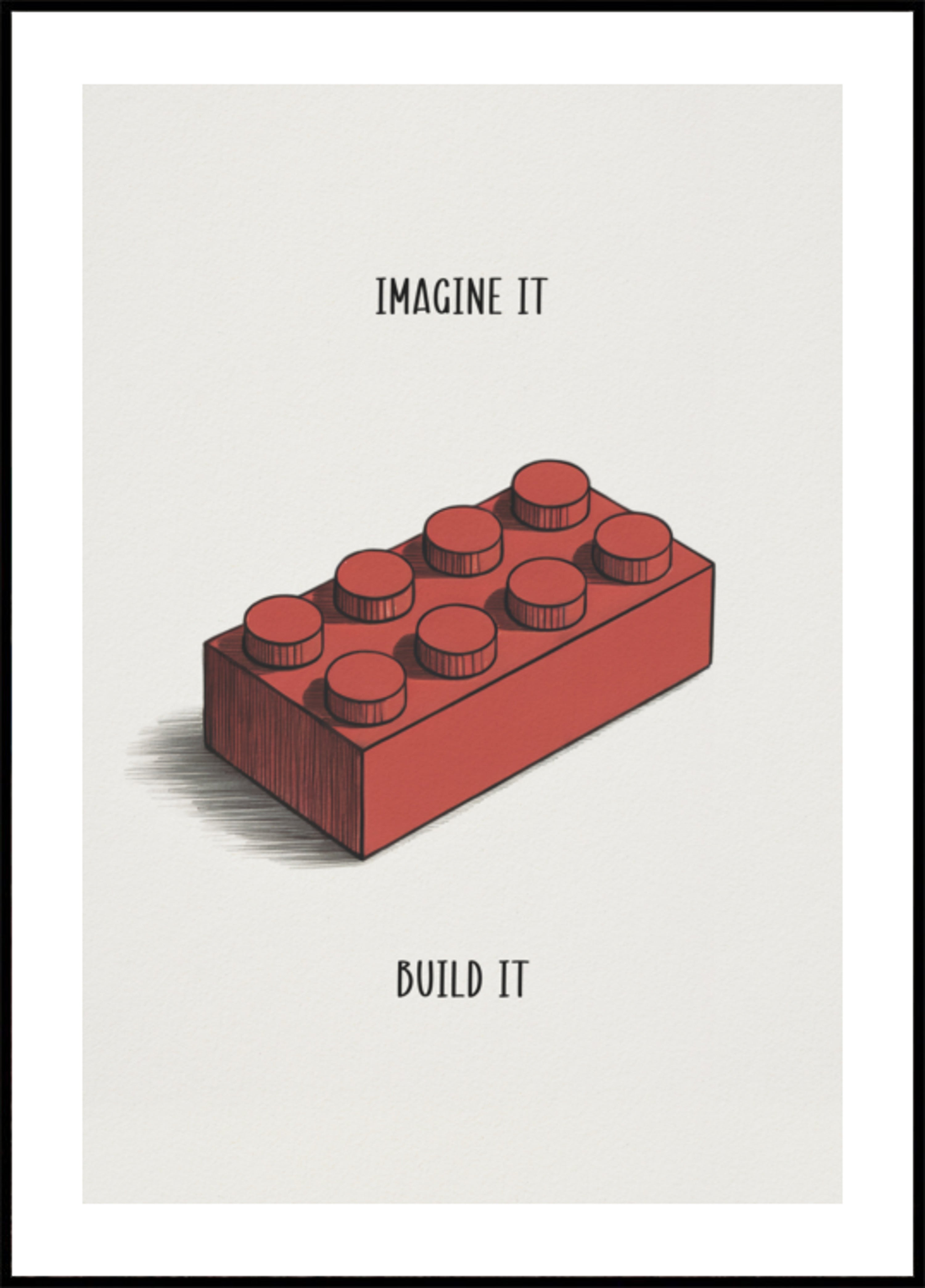 Imagina construir bloque rojo