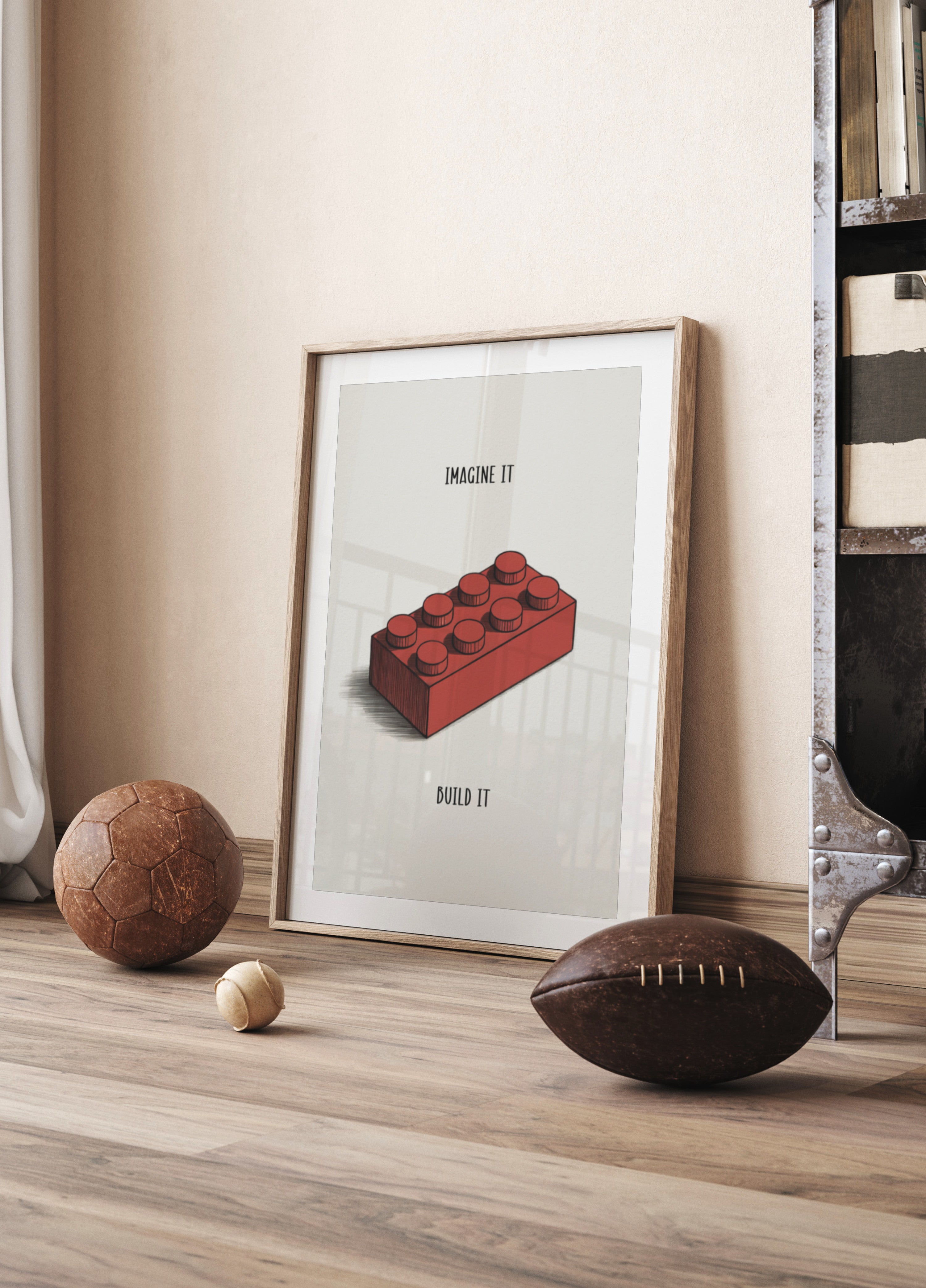Imagina construir bloque rojo