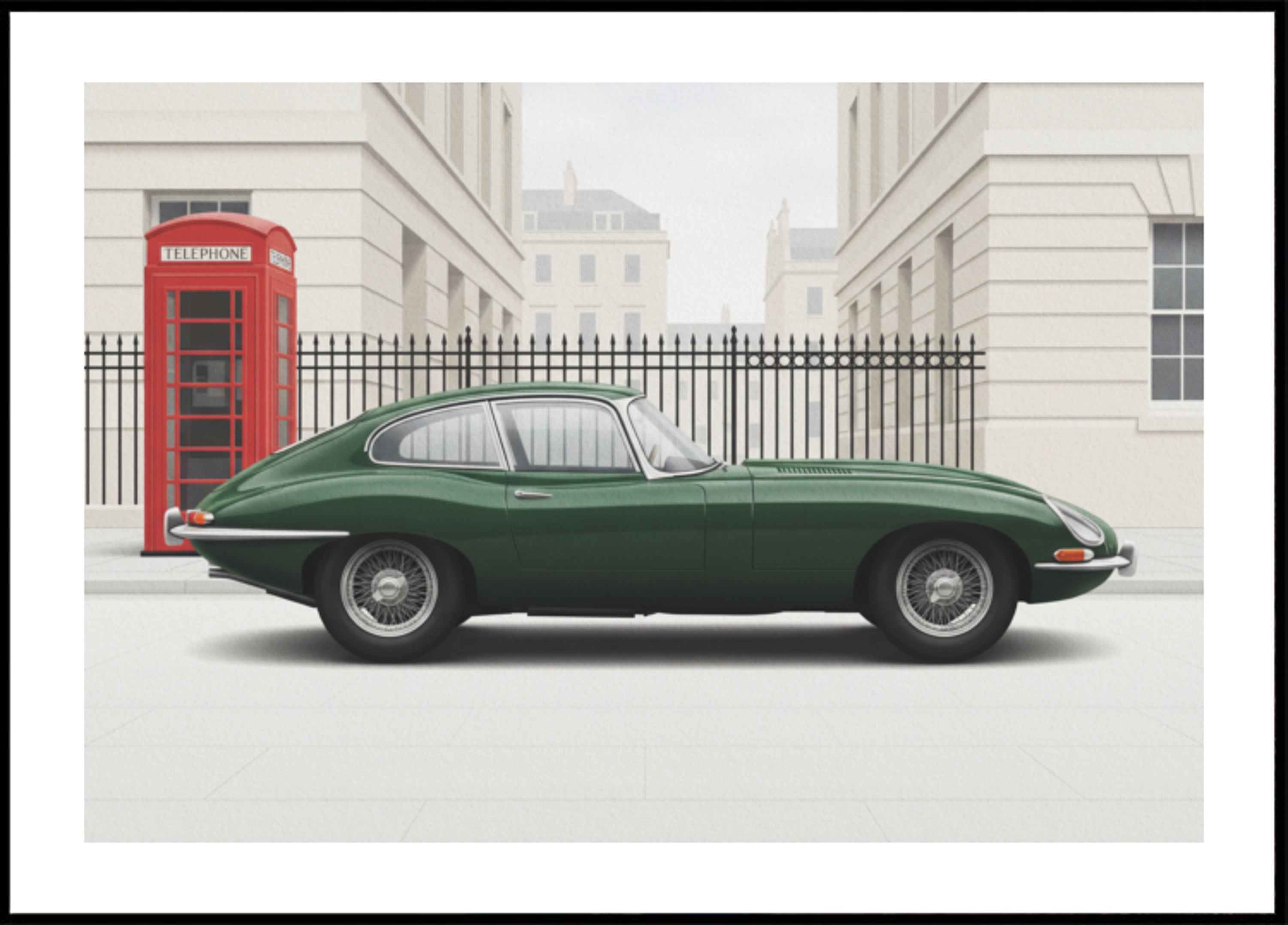Coche clásico icónico de Londres