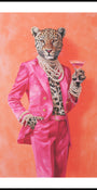 Martini traje rosa leopardo