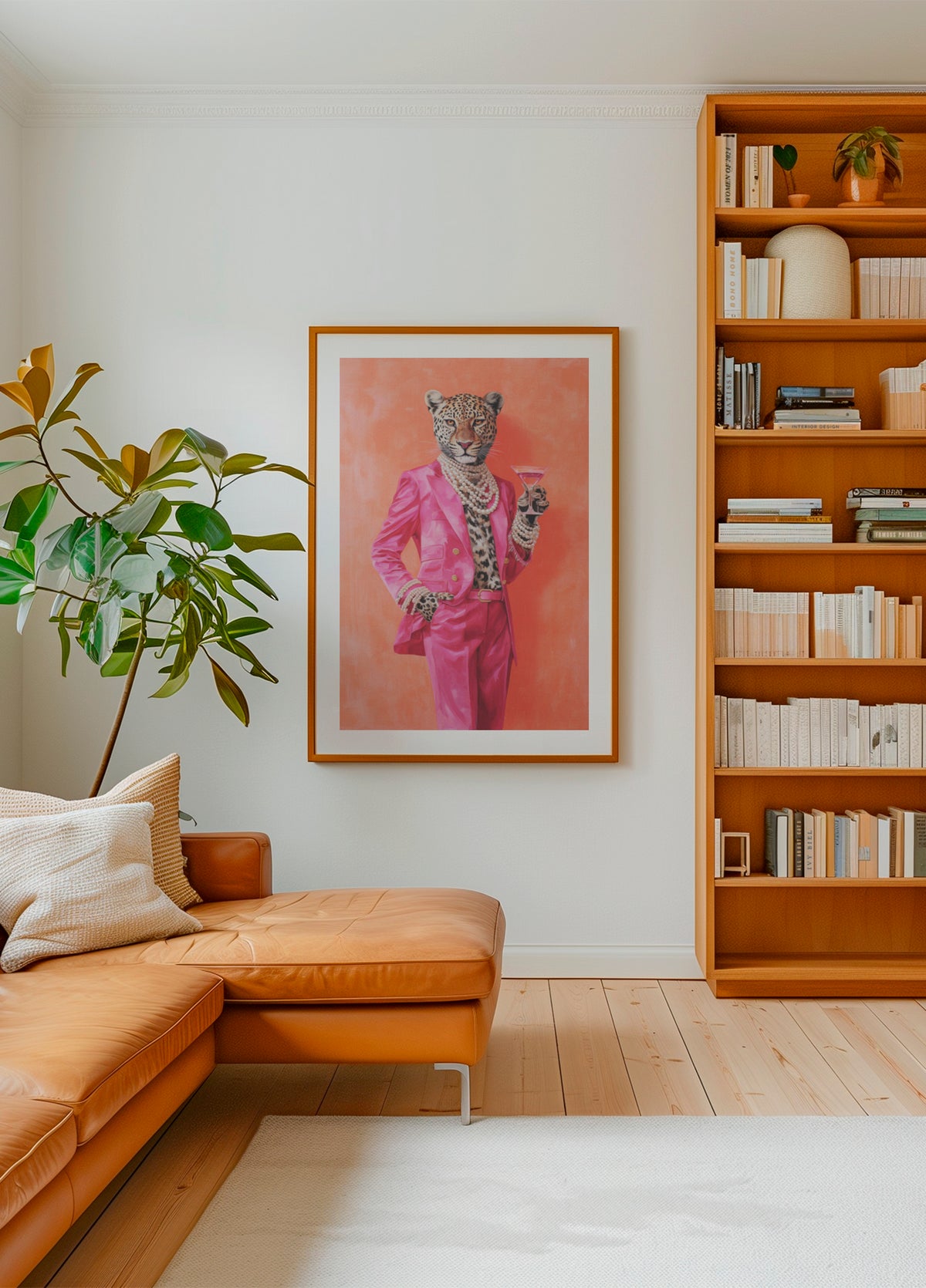 Martini traje rosa leopardo