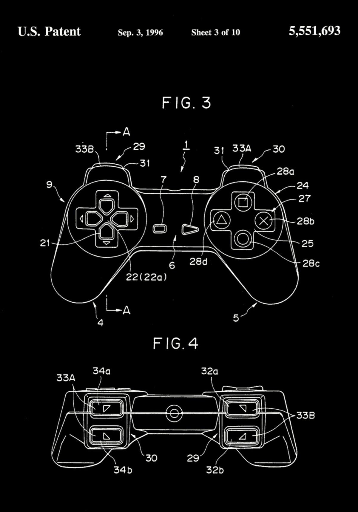 Vintage Controller Blueprint - Posterbox