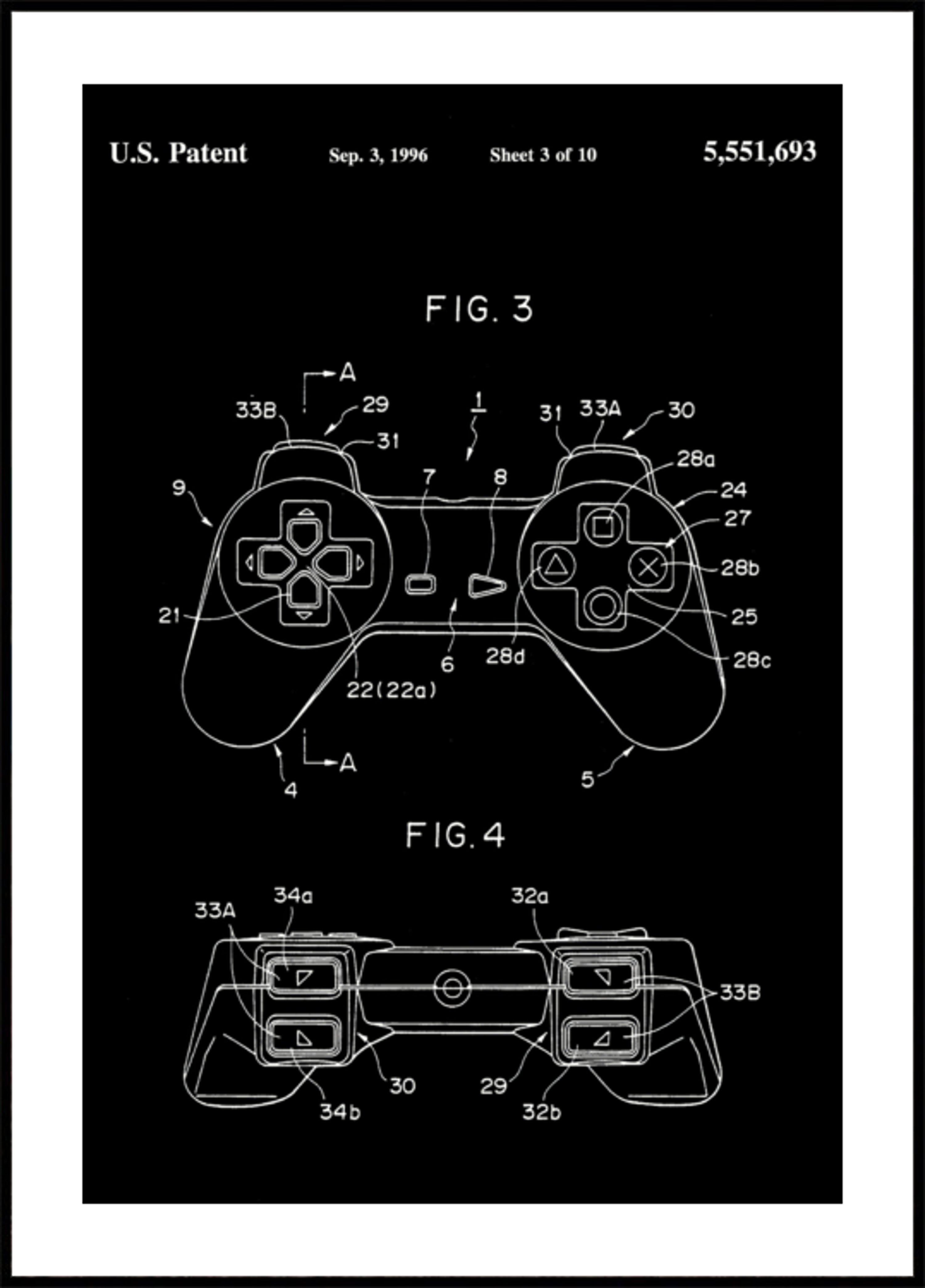 Plano de controlador vintage
