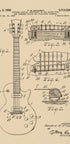 Vintage Guitar Patent Drawing - Posterbox