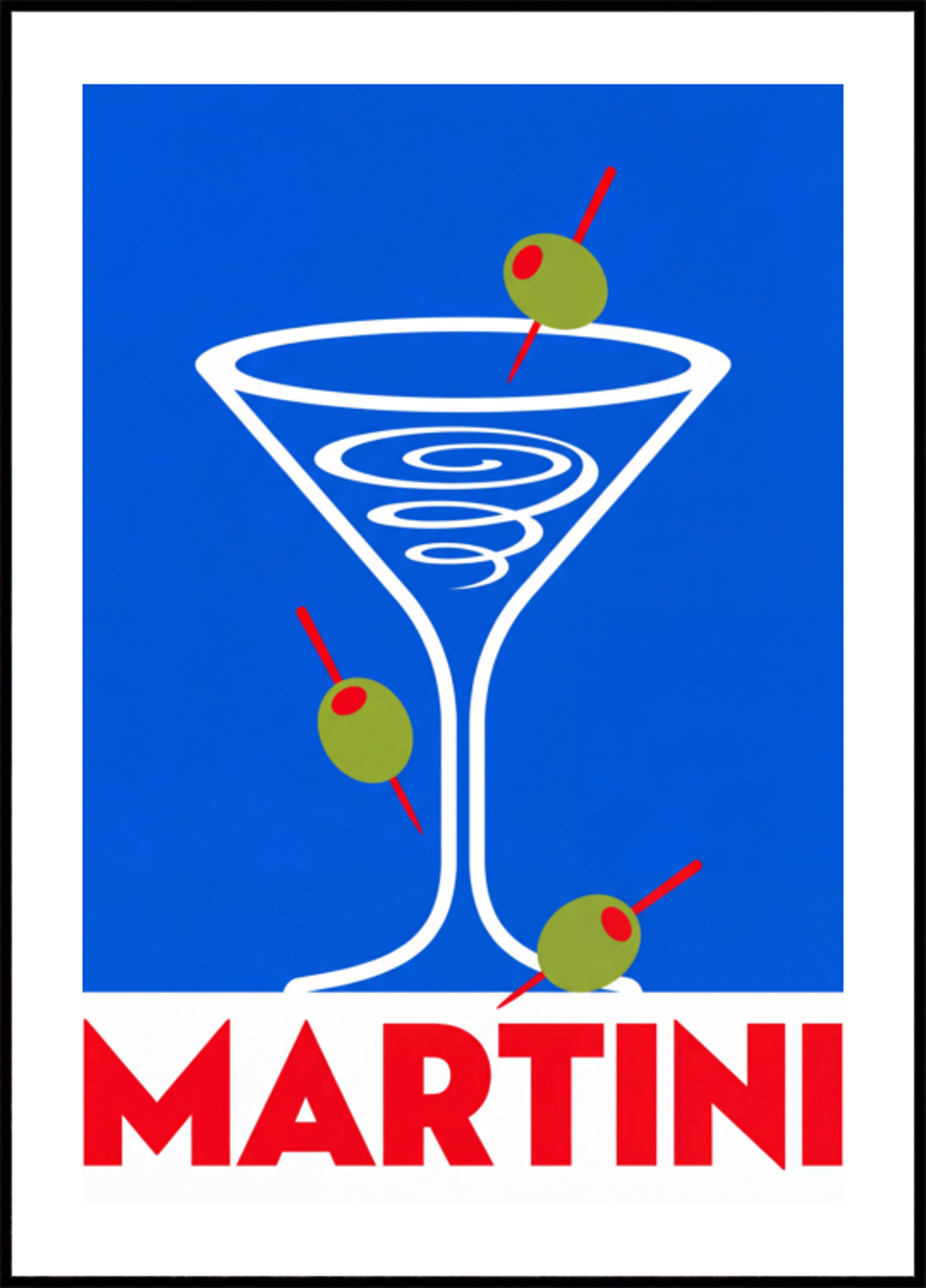 Martini azul clásico