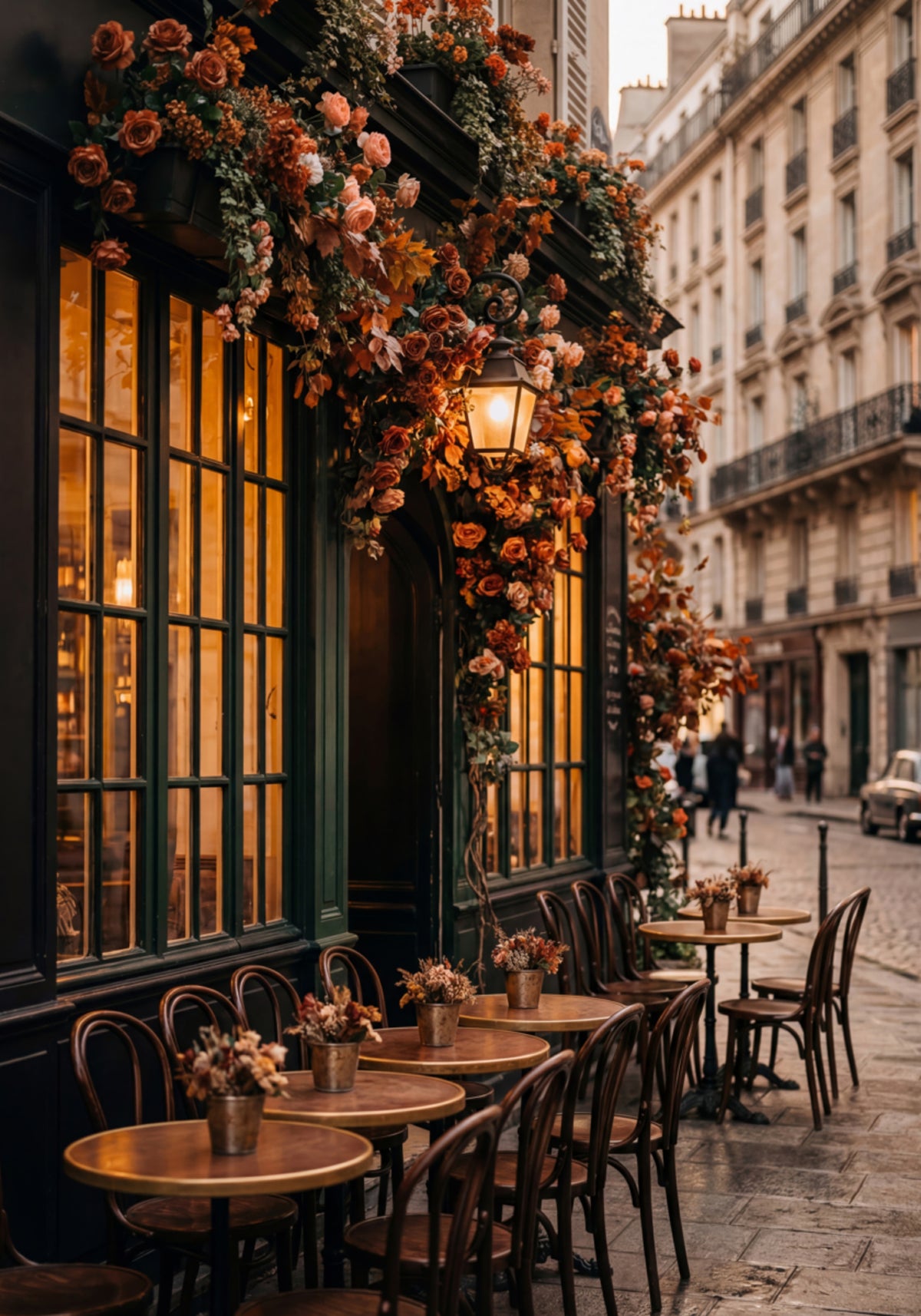 Autumn Parisian Cafe - Posterbox