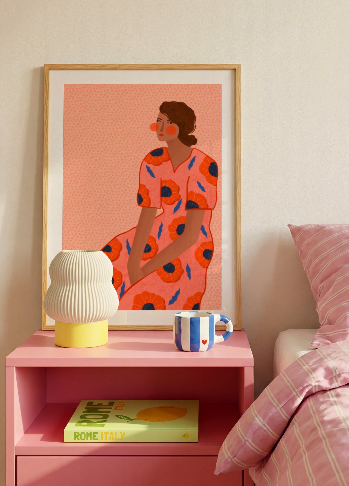 Retrato de amapola con estilo