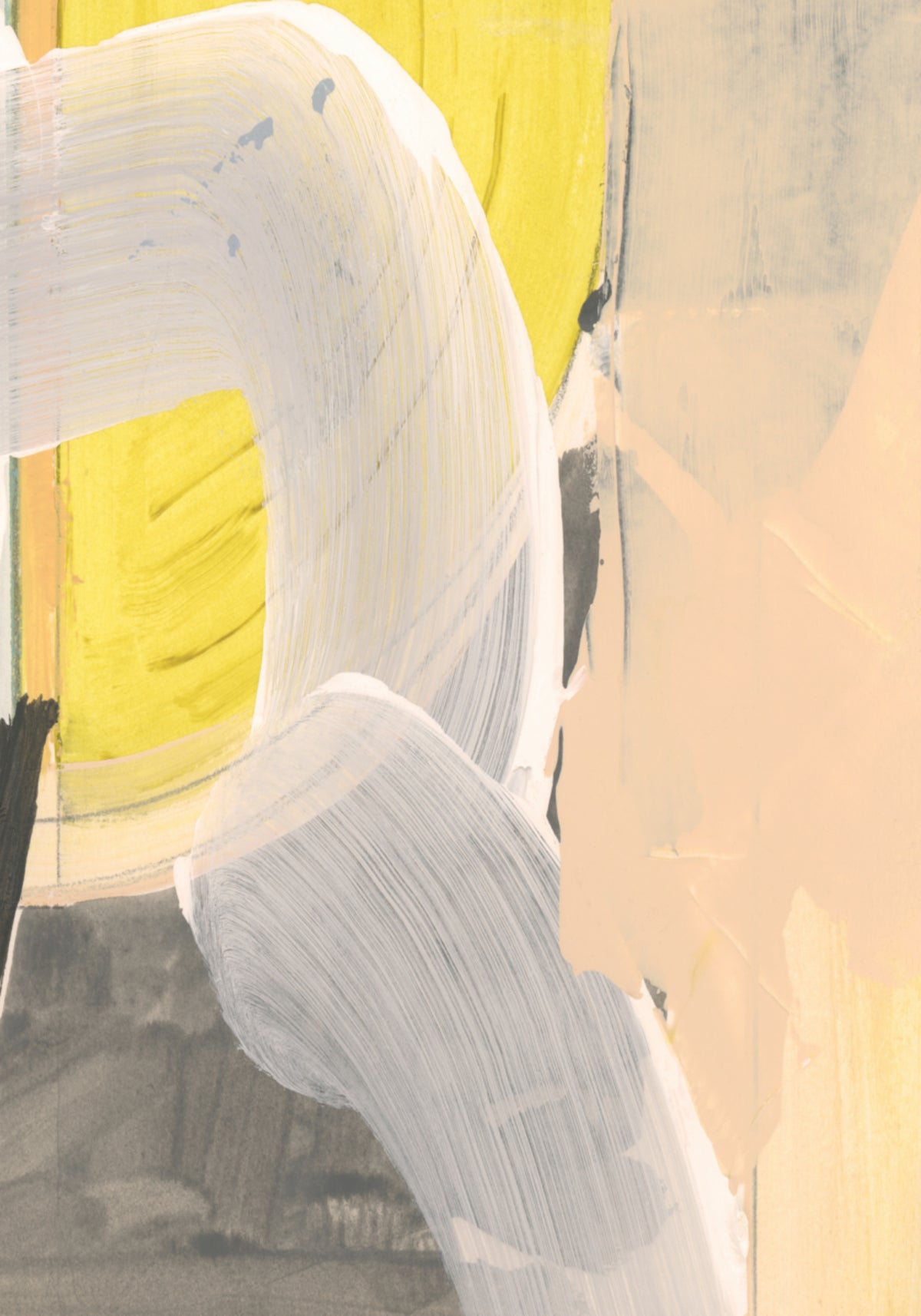 Flujo abstracto amarillo