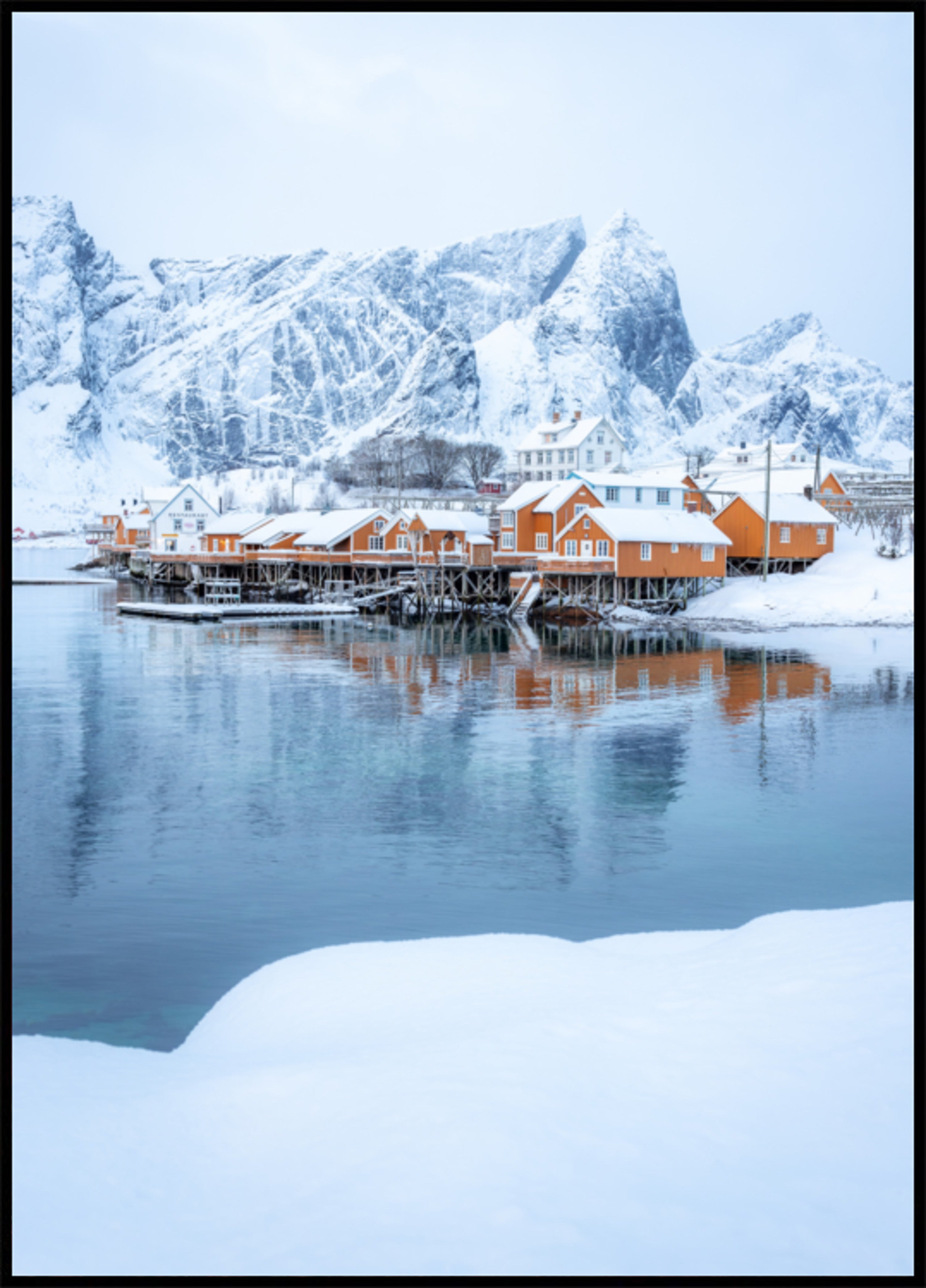 Pueblo invernal de Lofoten