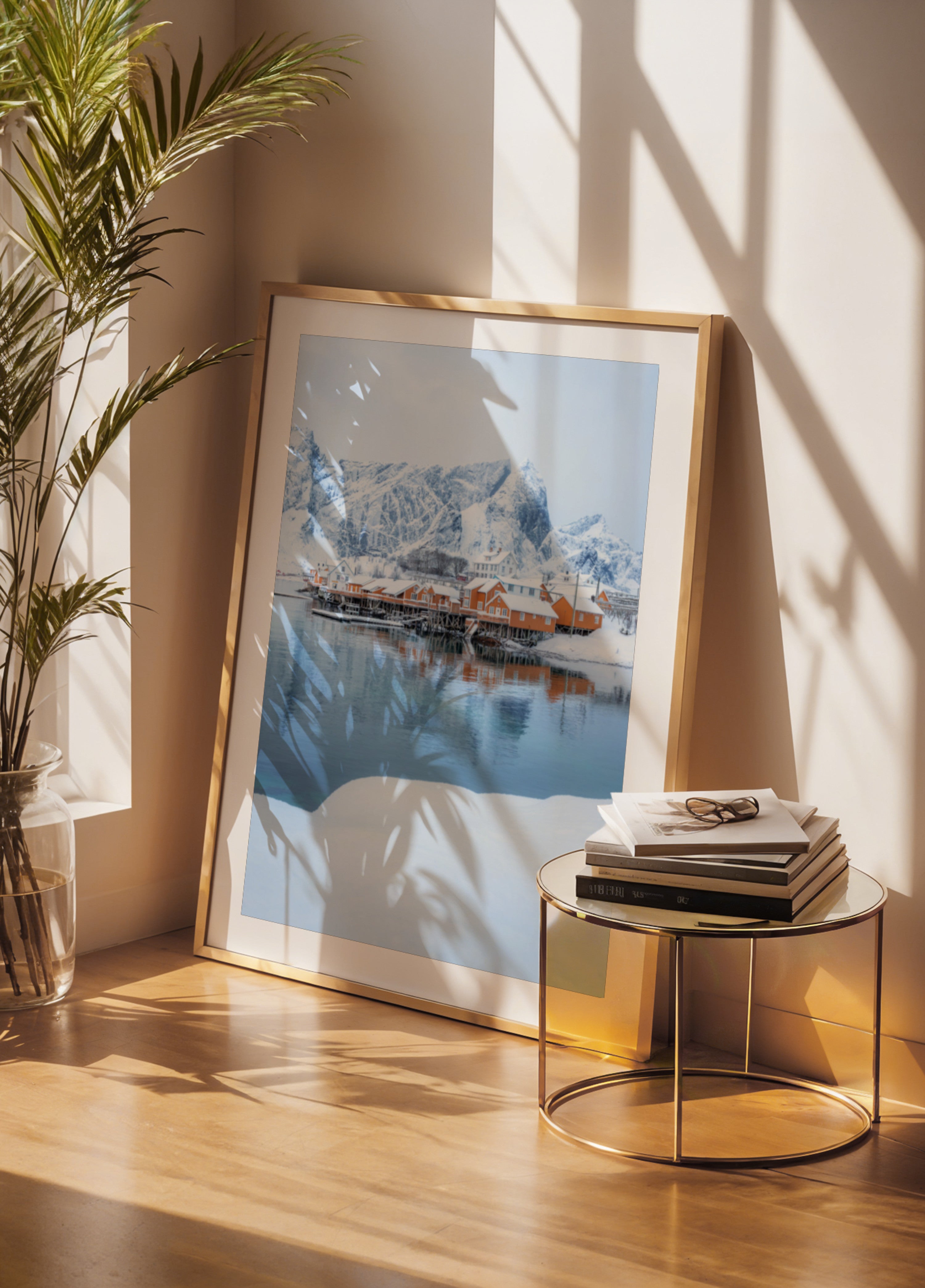 Pueblo invernal de Lofoten