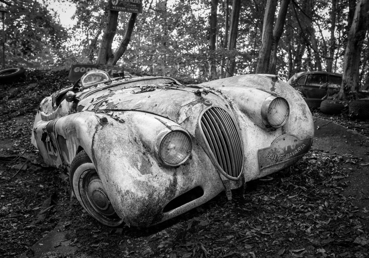 Roadster clásico olvidado