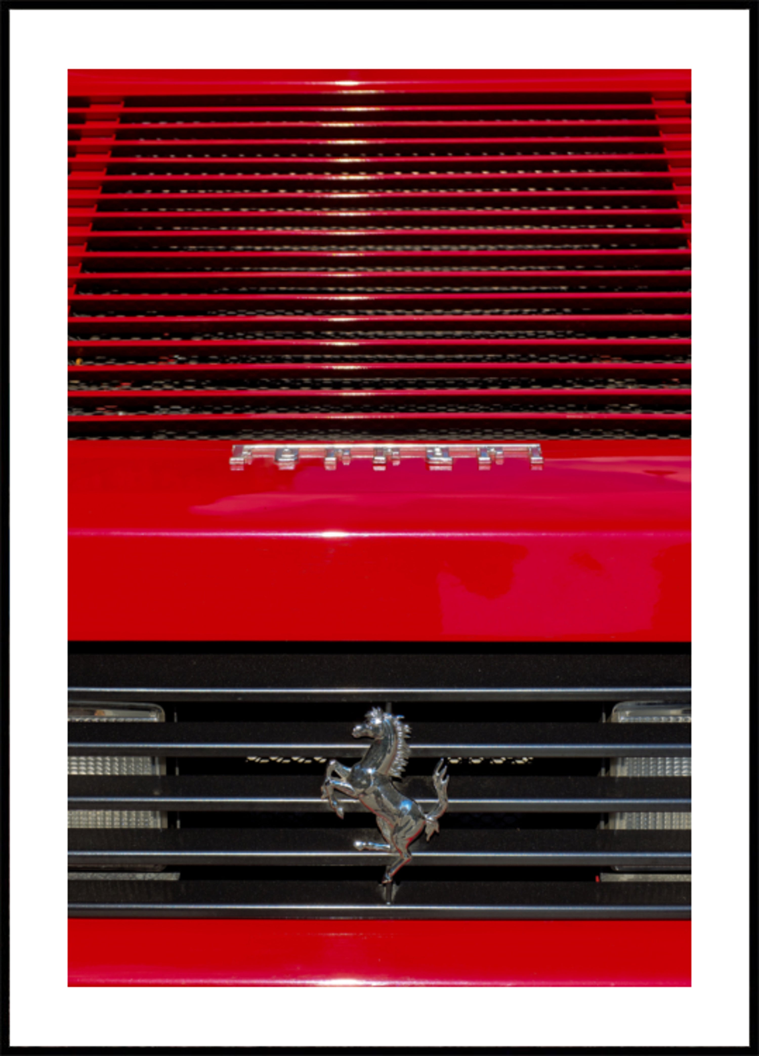 Coche deportivo rojo clásico