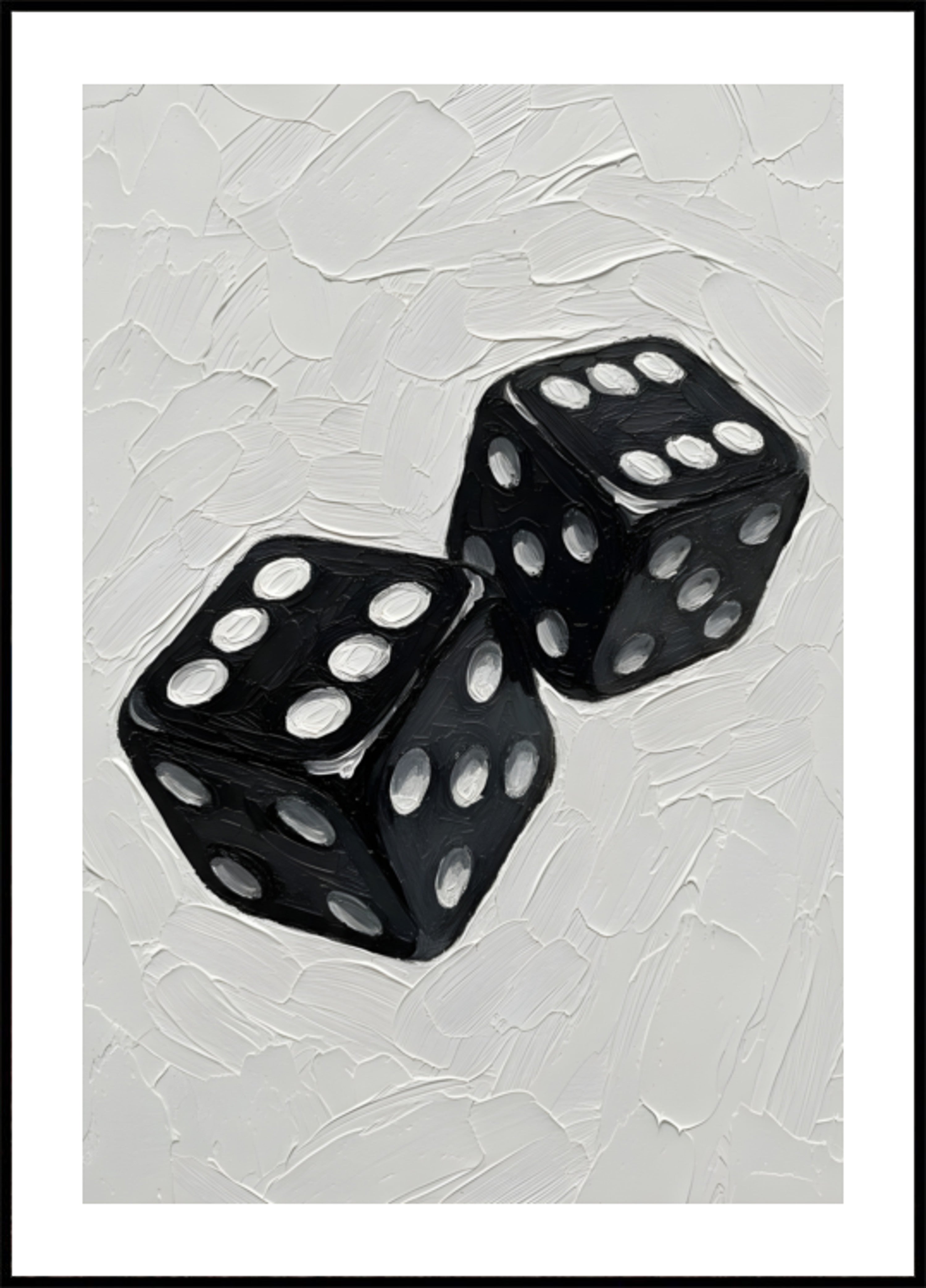 Dados negros de la suerte