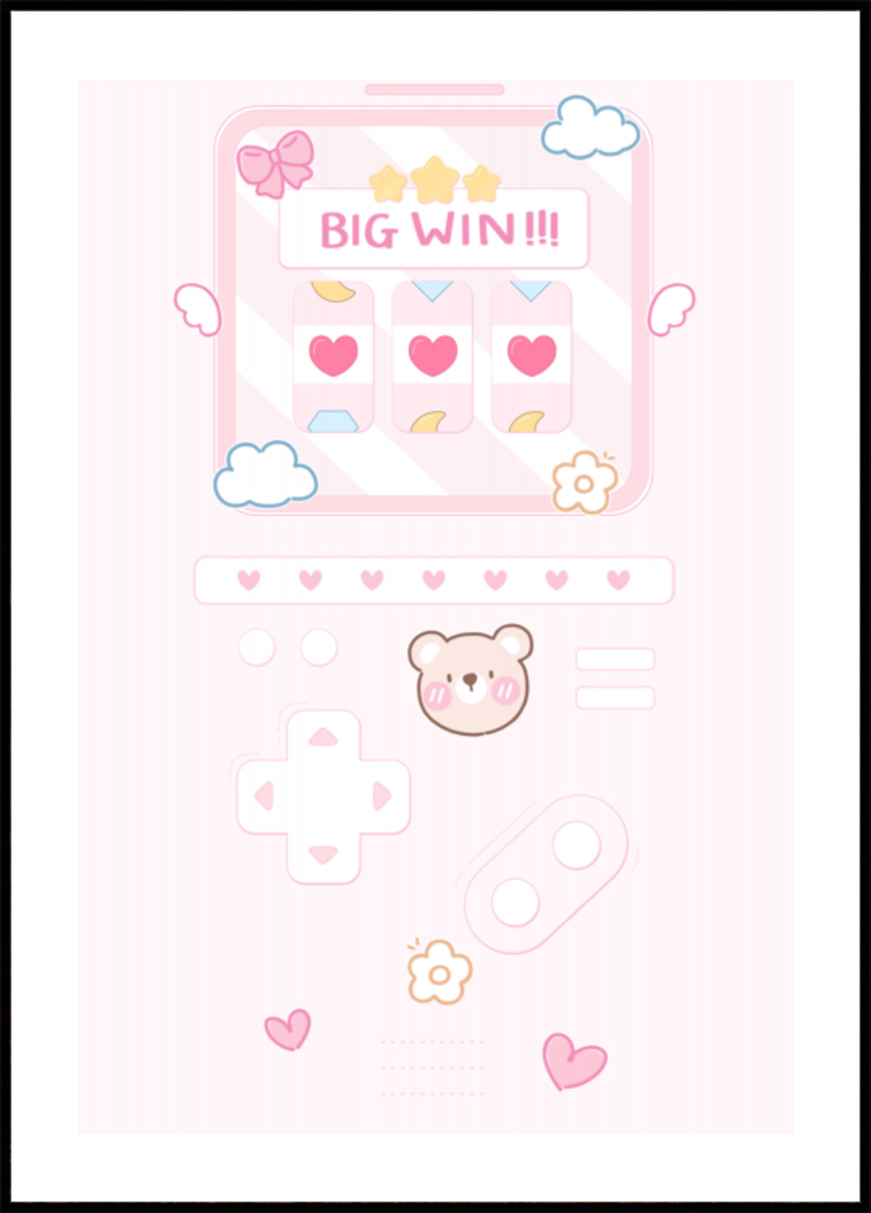 Lindo juego rosa ganado