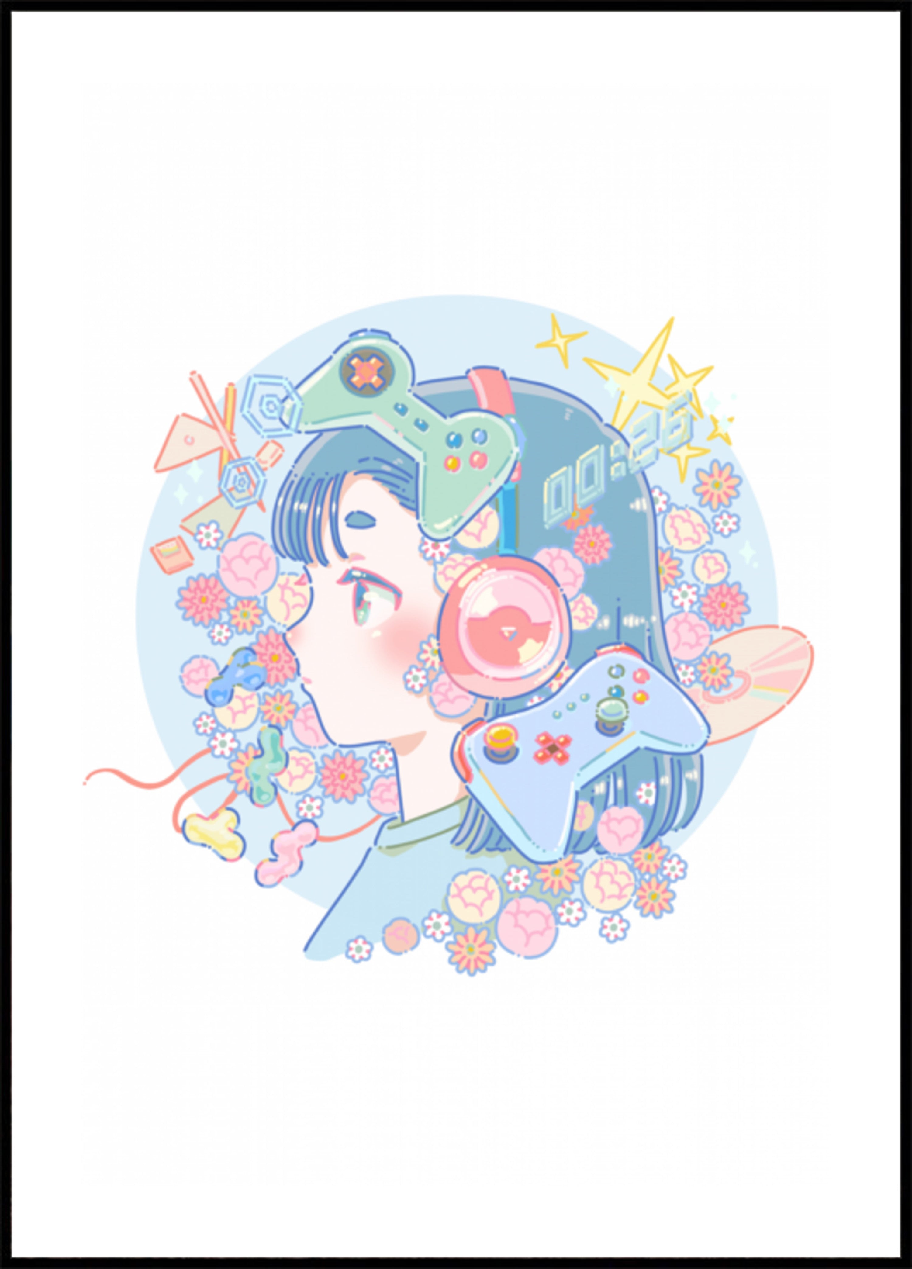 Chica Gamer Pastel Soñadora