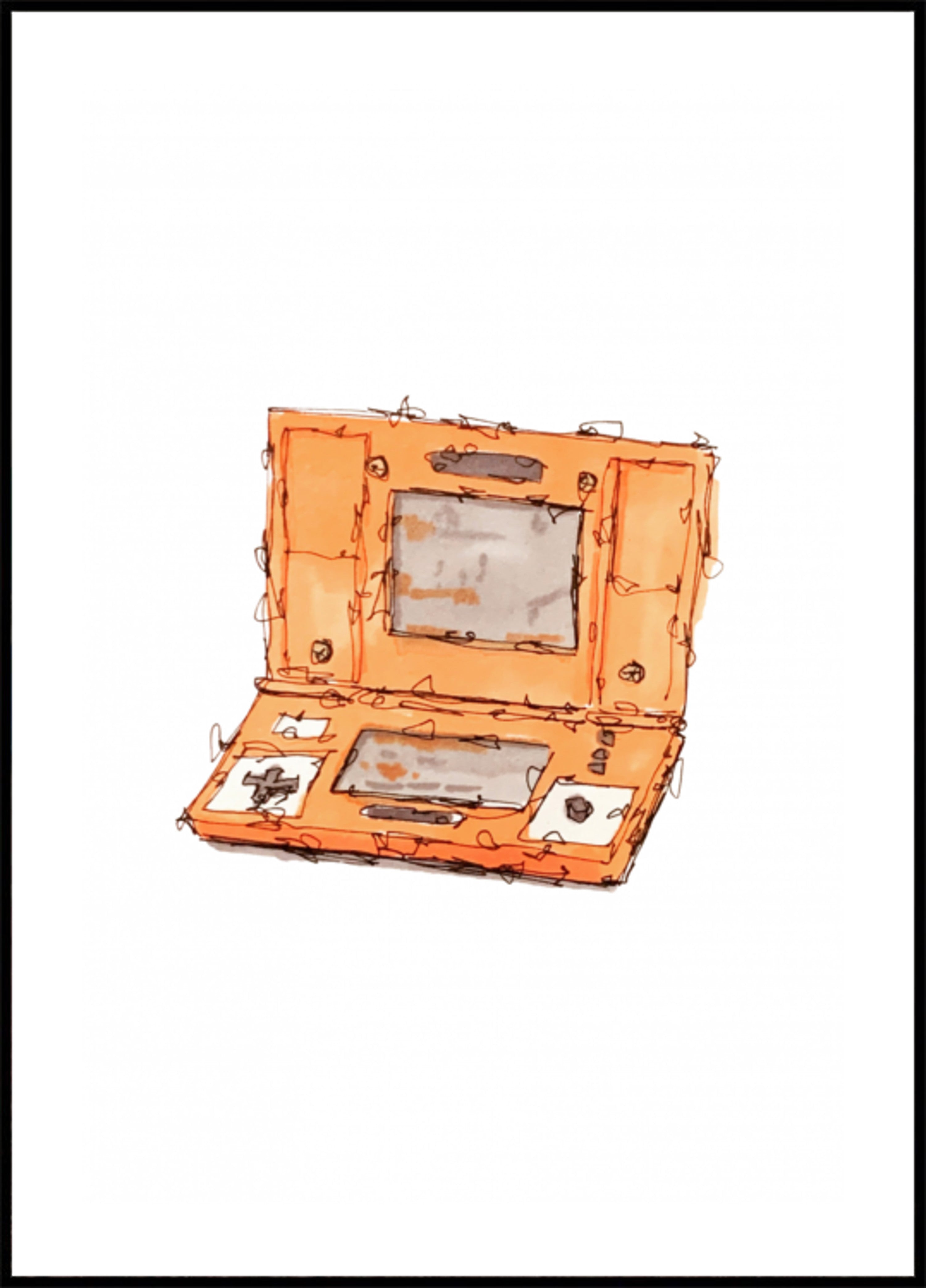 Bosquejo de juego portátil retro