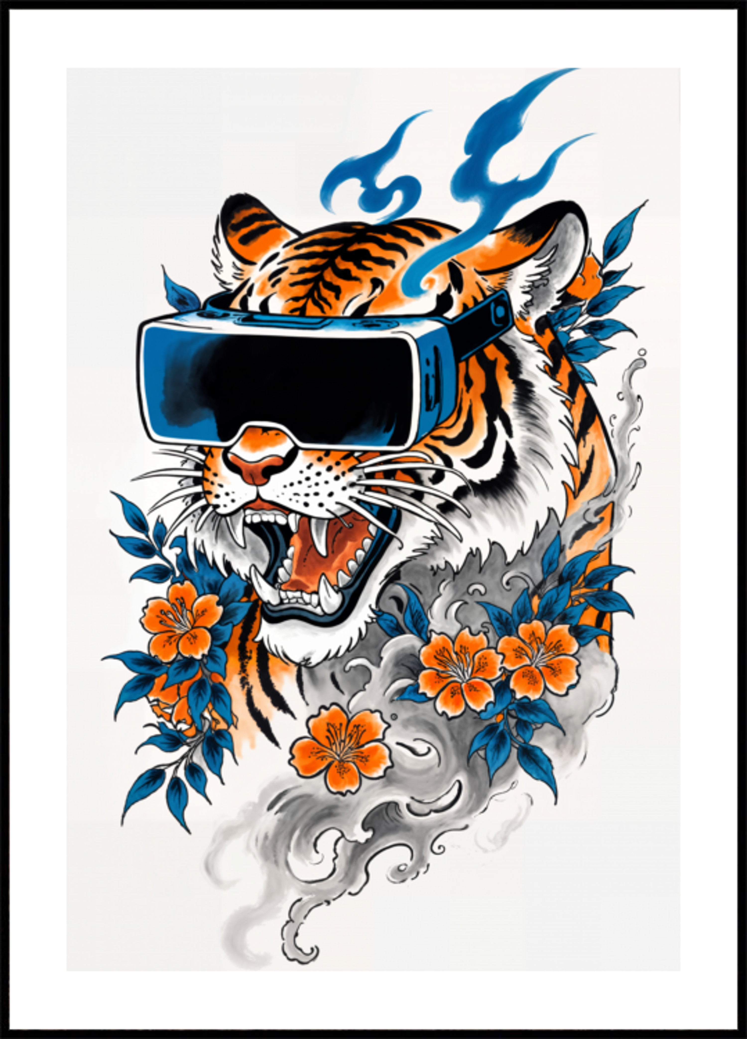 Flor de tigre cibernético