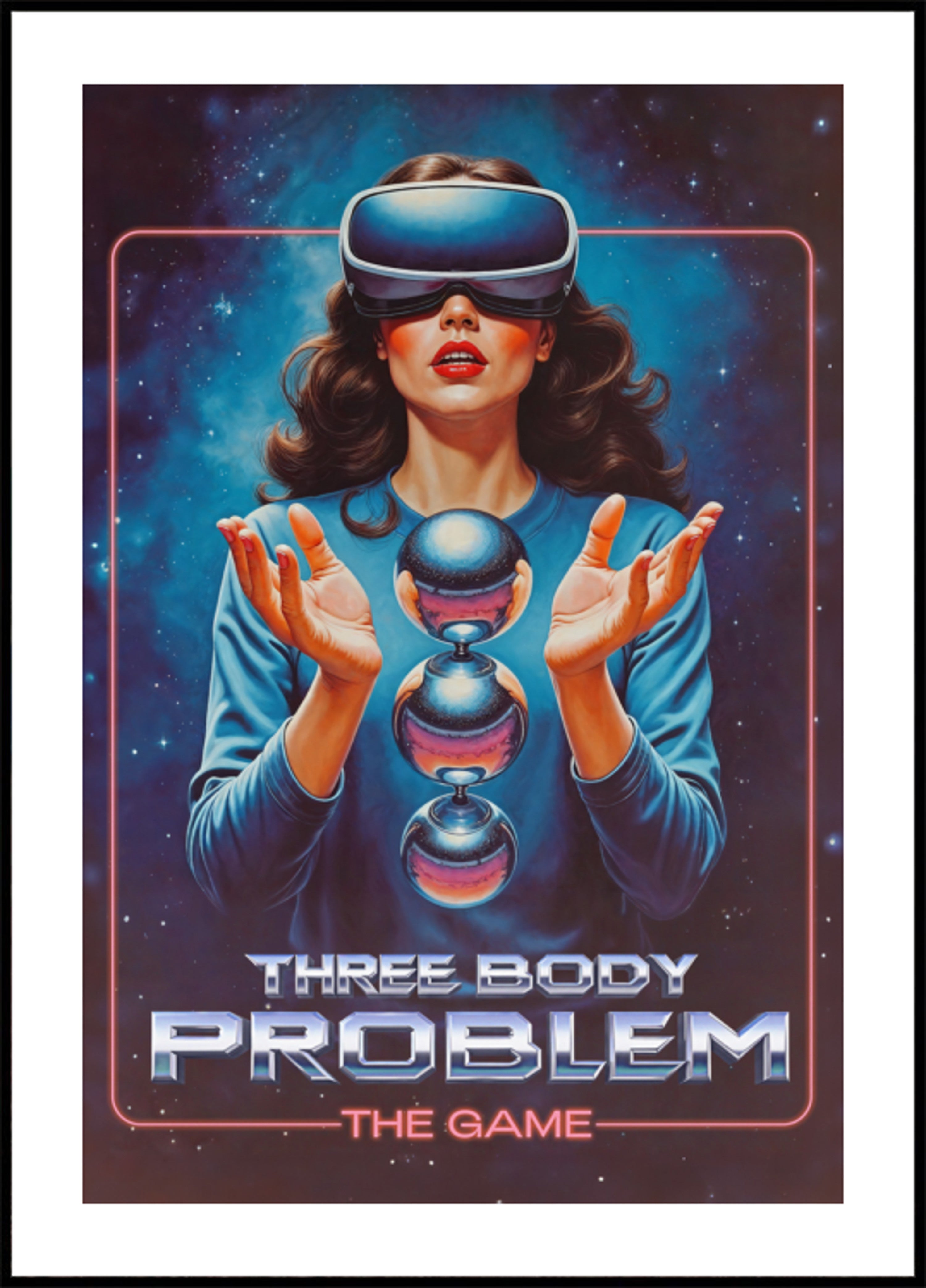 Mujer de juegos retro VR