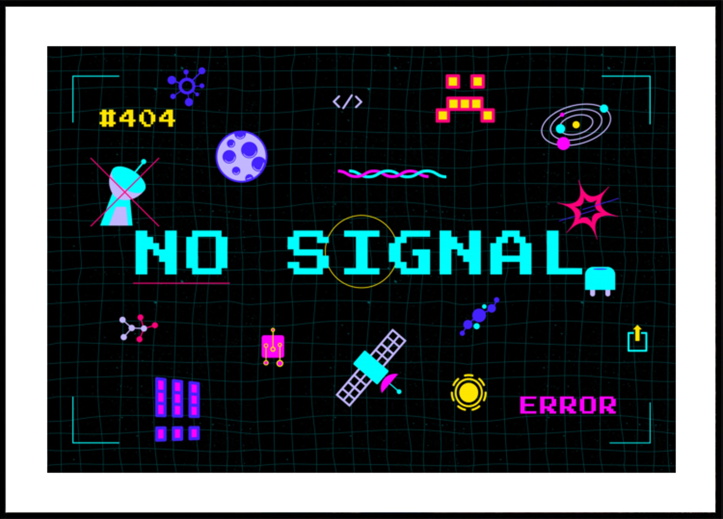 Píxel retro sin señal