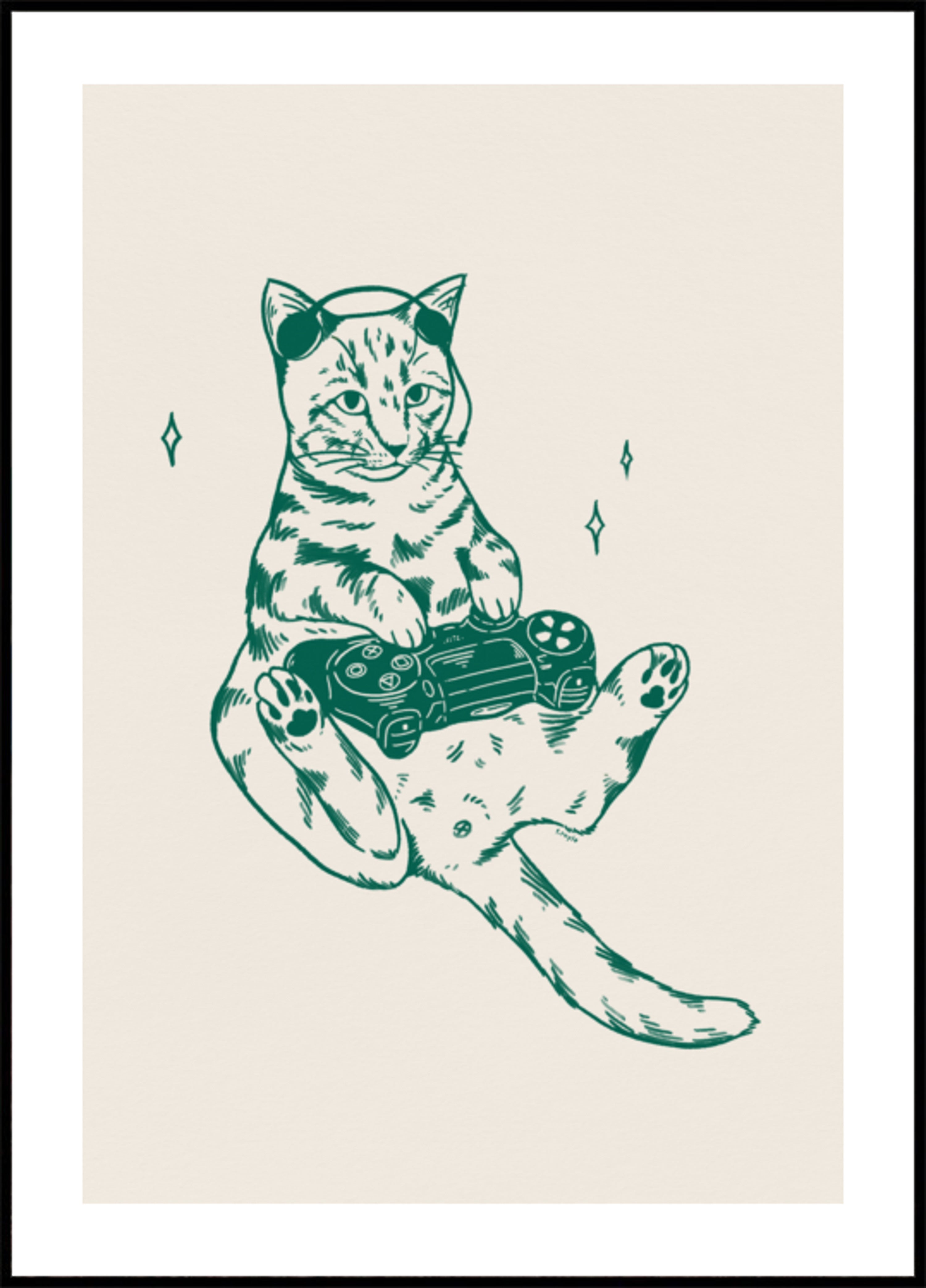 Gamer gato frío
