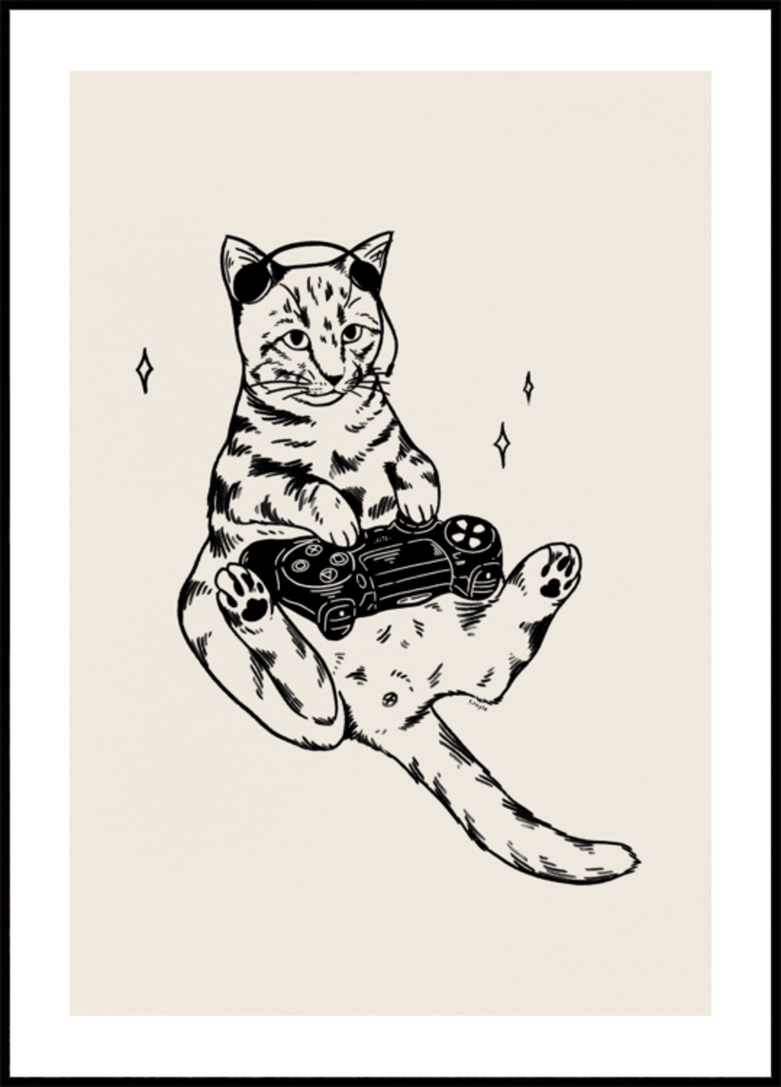 Gato jugador tranquilo