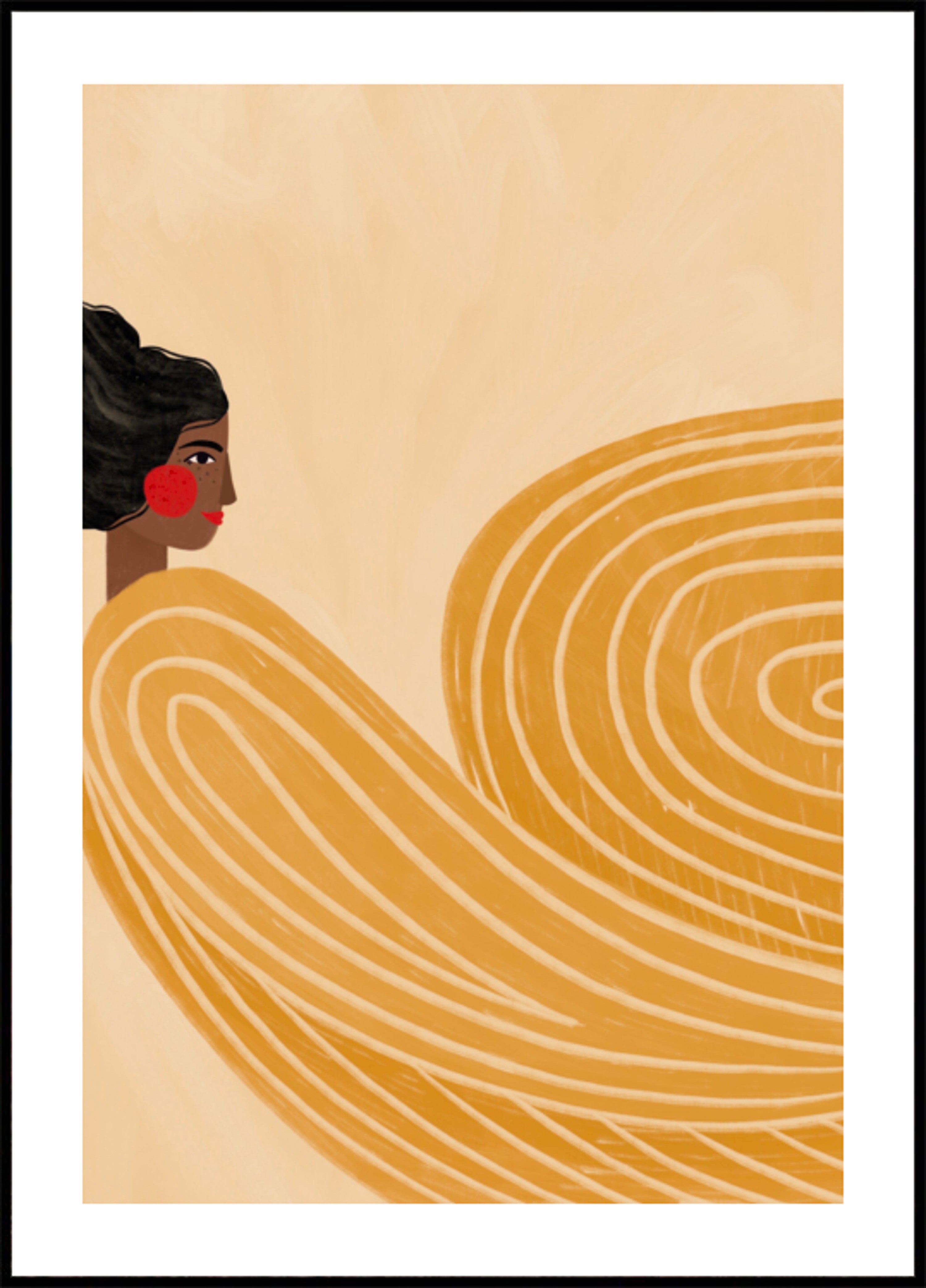 Mujer Olas Doradas