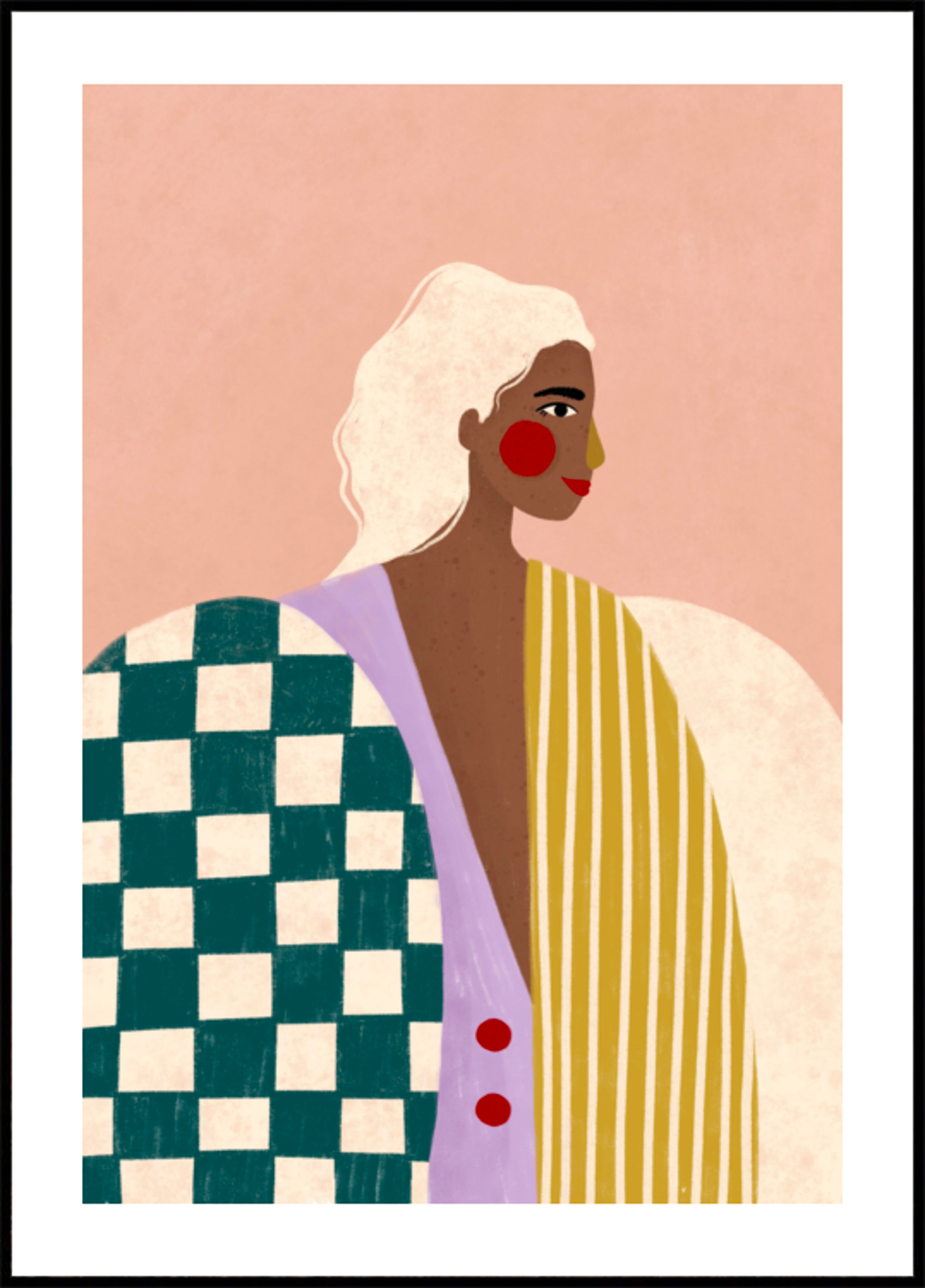 Retrato de moda audaz