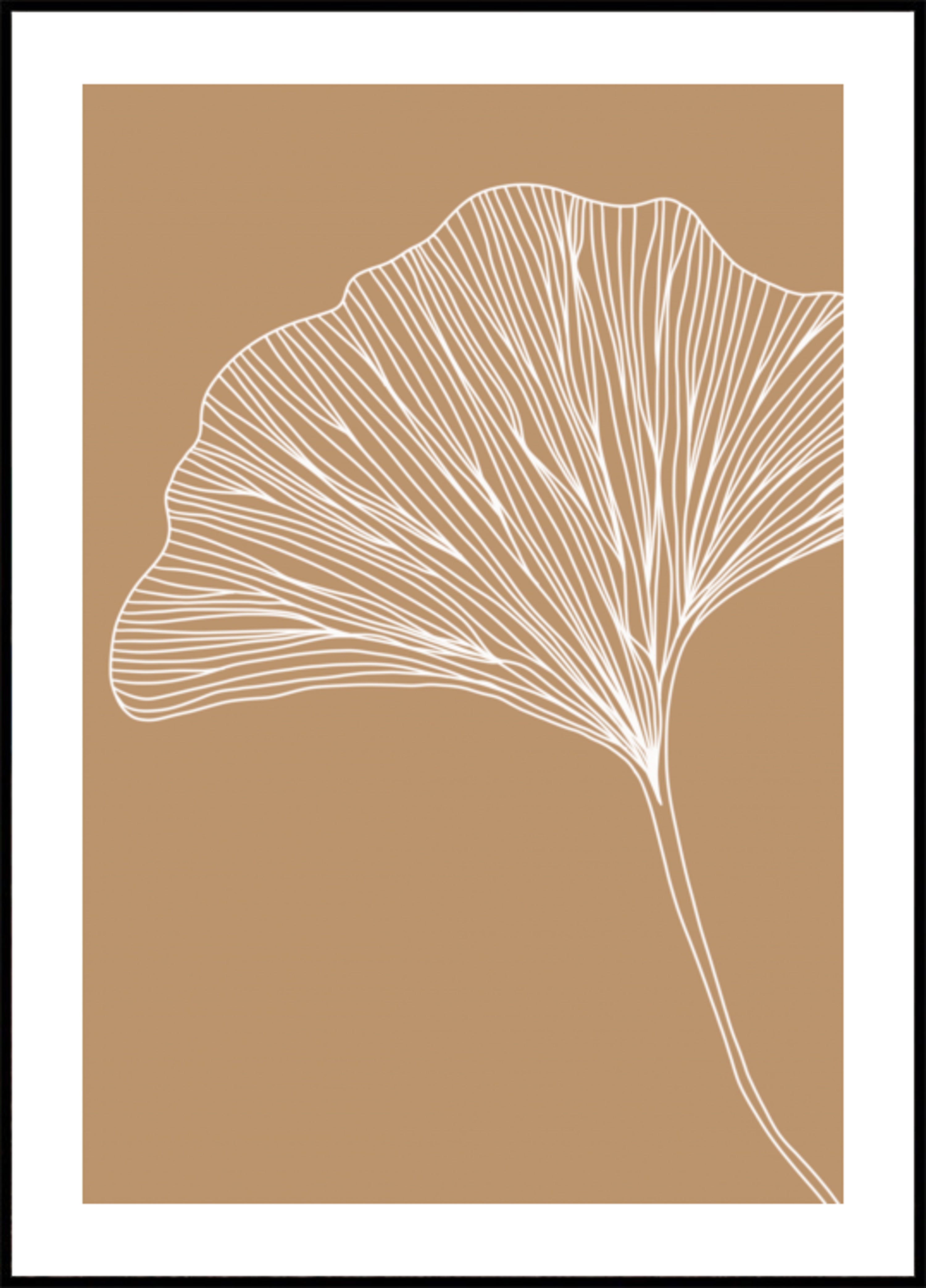Hoja de Ginkgo elegante