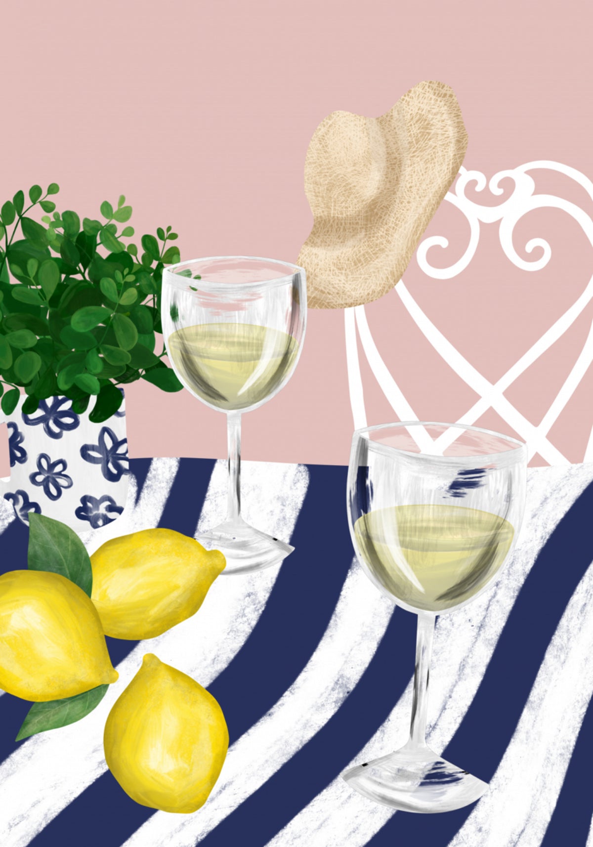 Bebidas de verano y limones