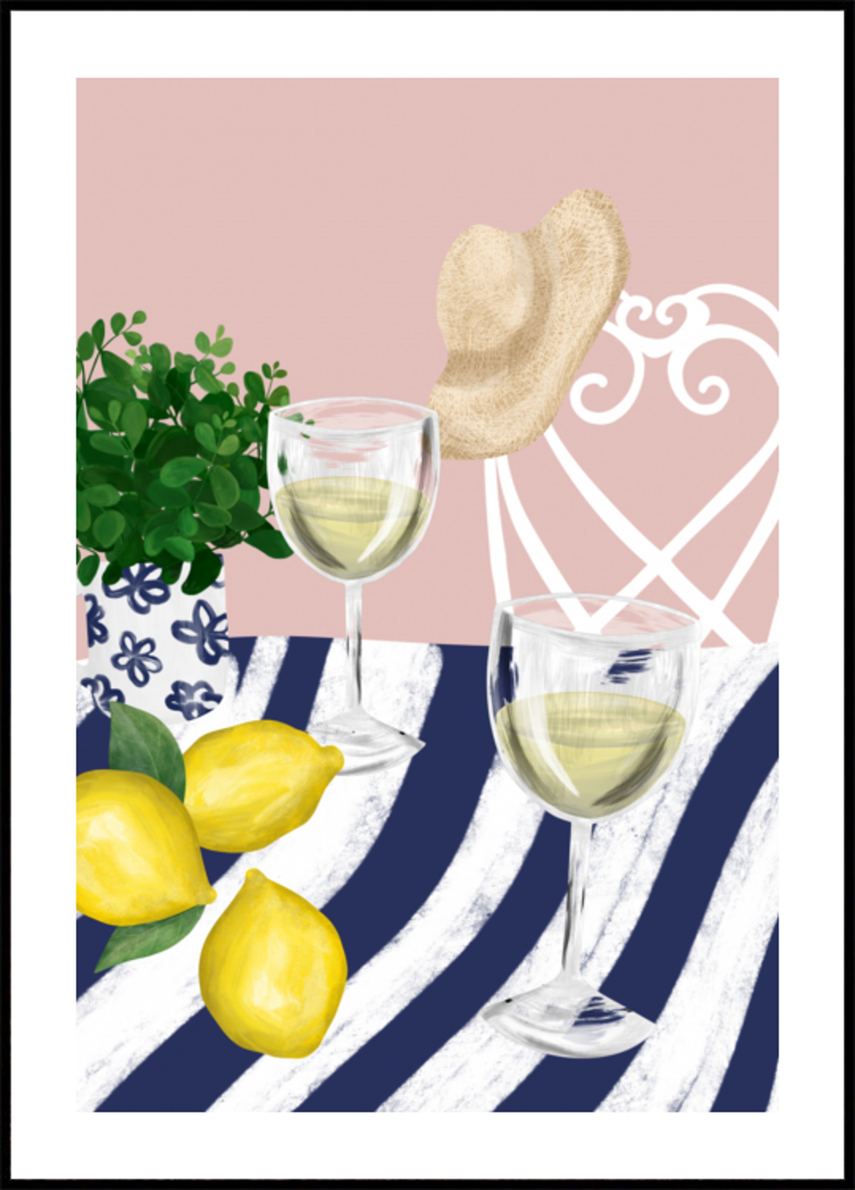 Bebidas de verano y limones