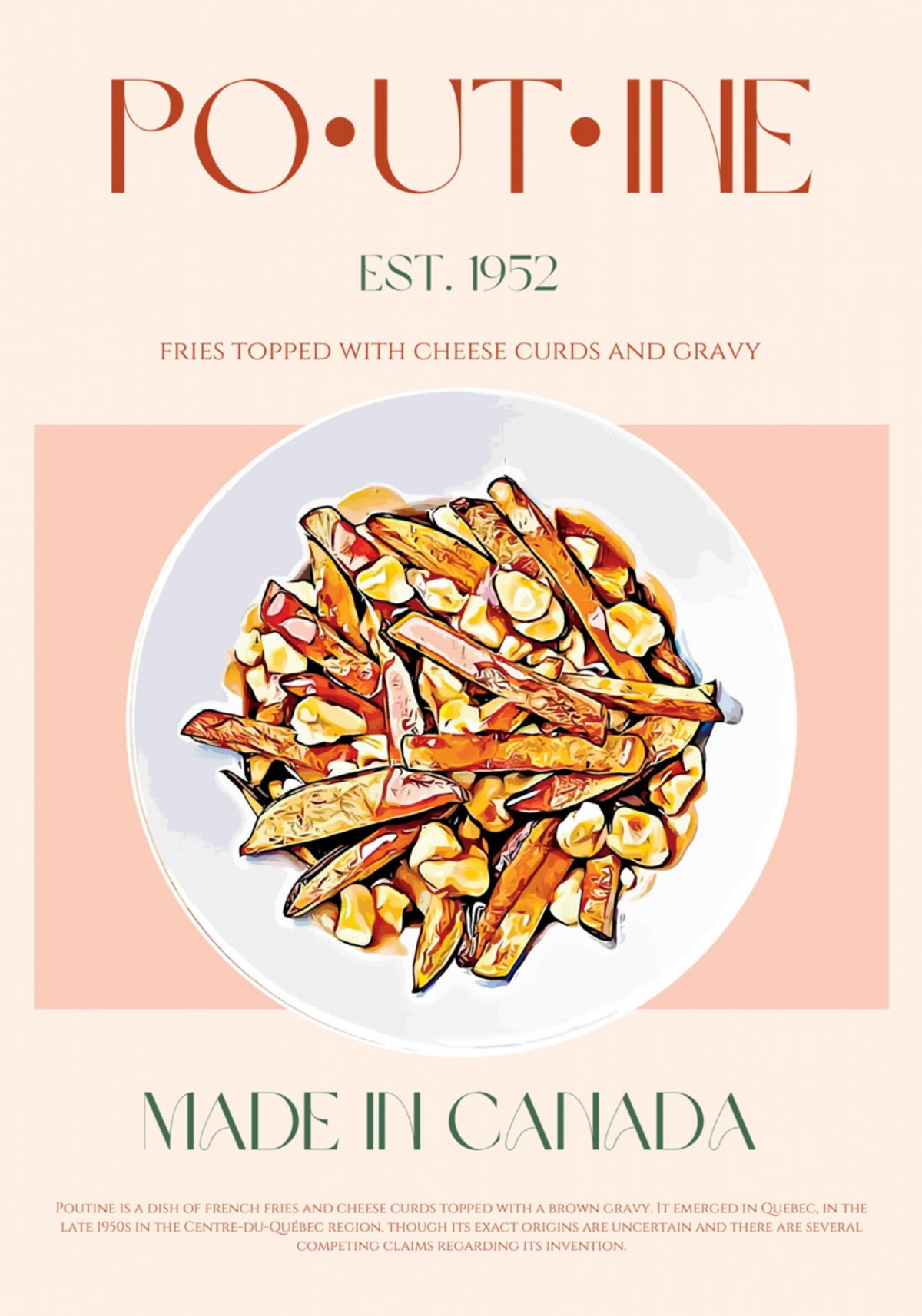 Poutine canadiense clásico
