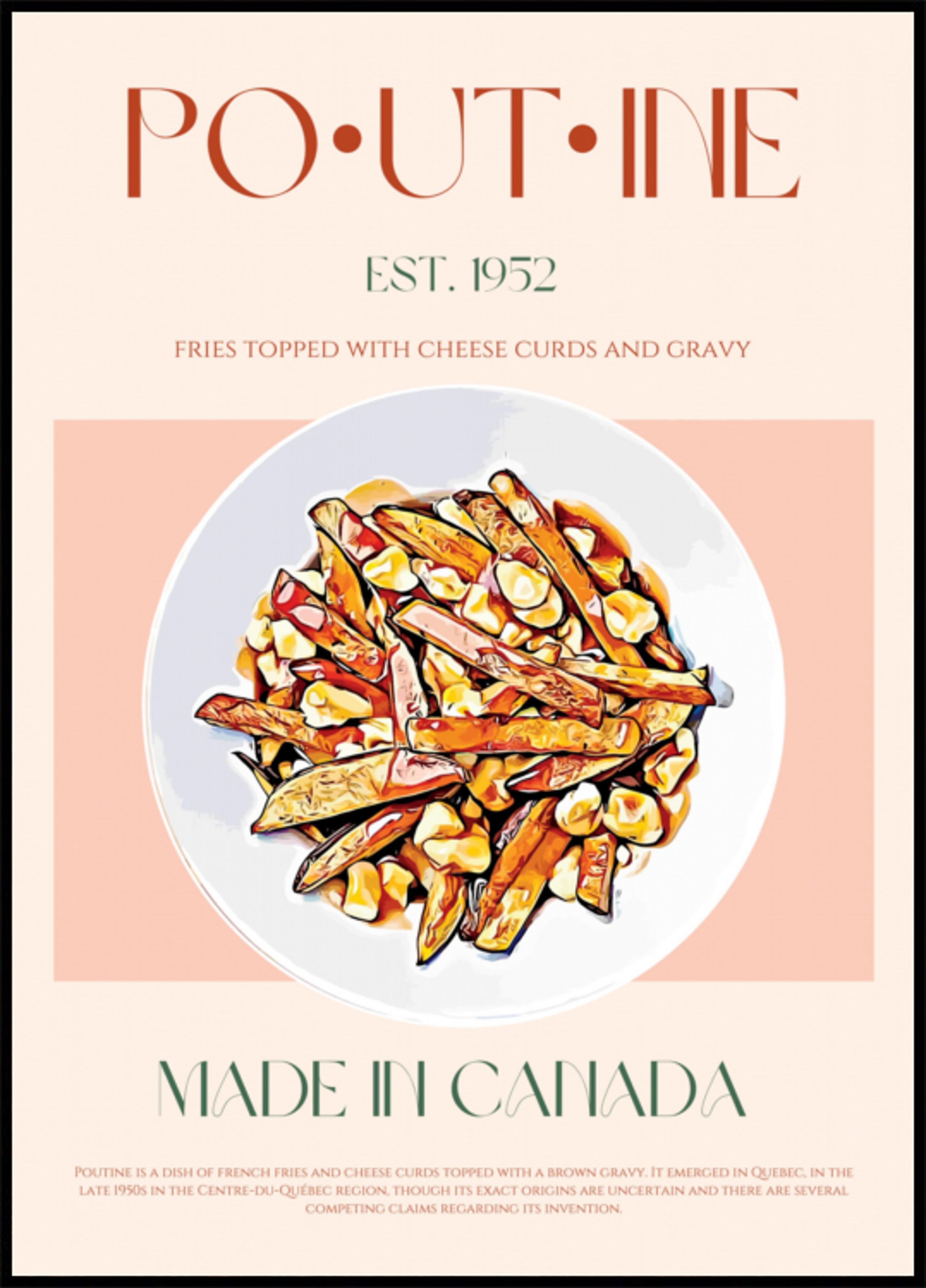 Poutine canadiense clásico