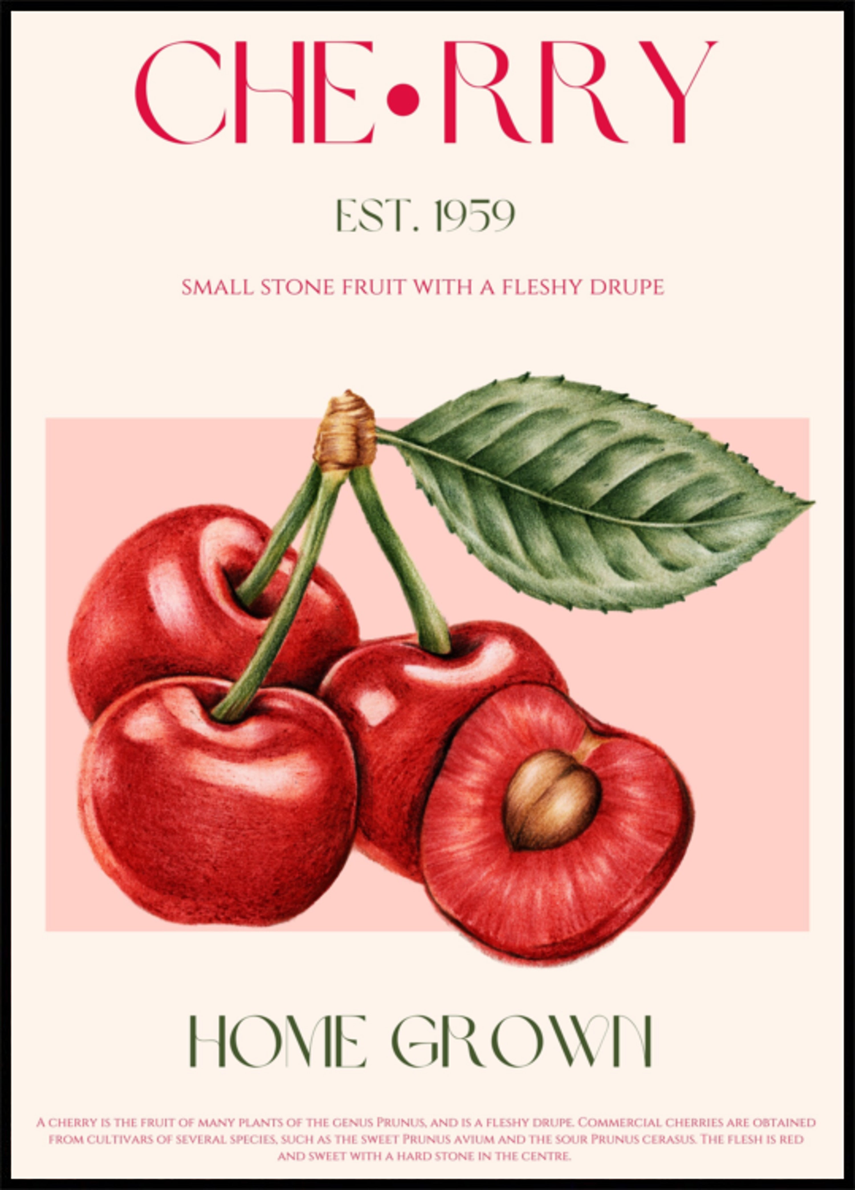 Cerezas de cosecha propia