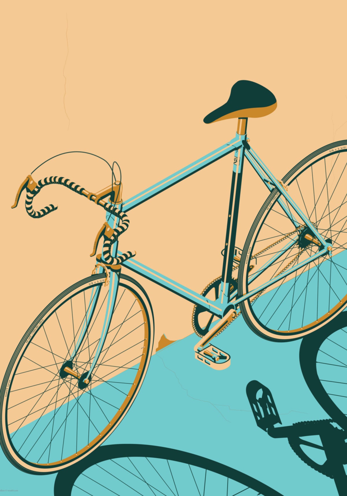 bicicleta de carreras retro