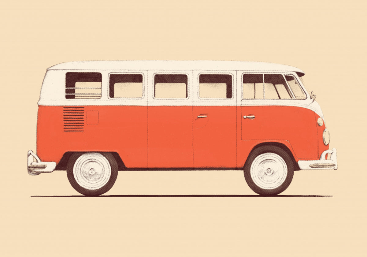 Autocaravana roja clásica