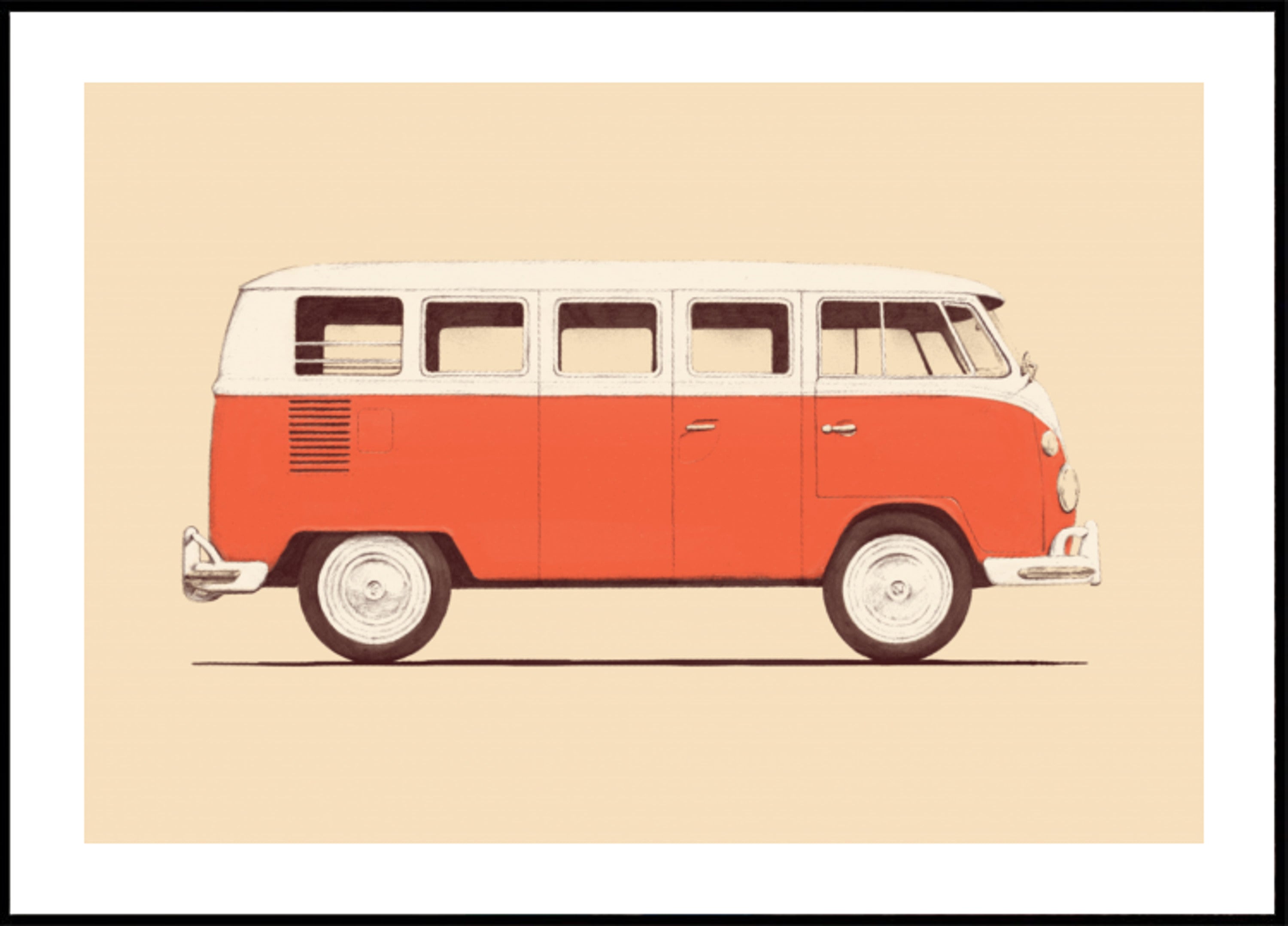 Autocaravana roja clásica