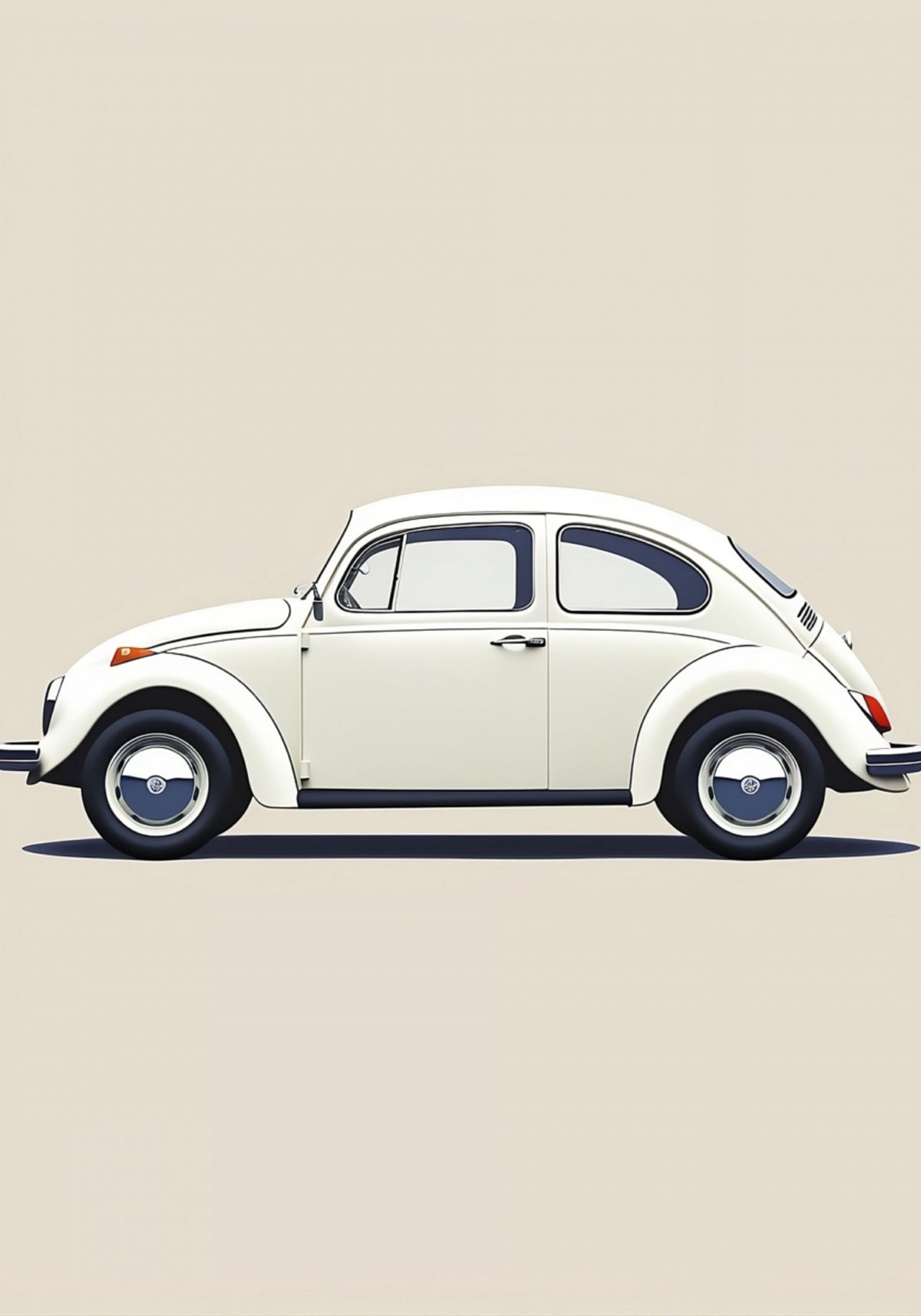 Coche blanco clásico