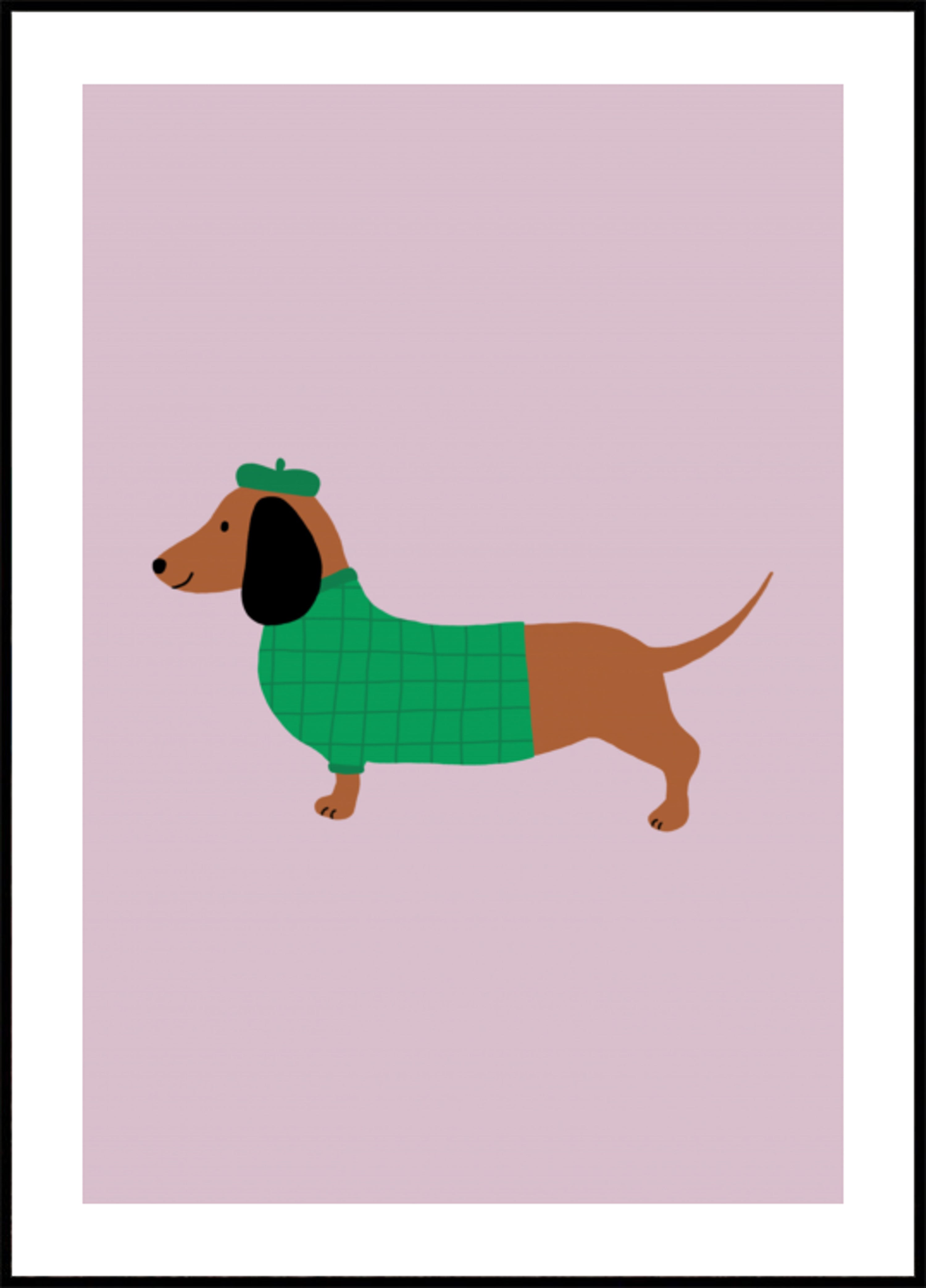 Perro elegante con suéter